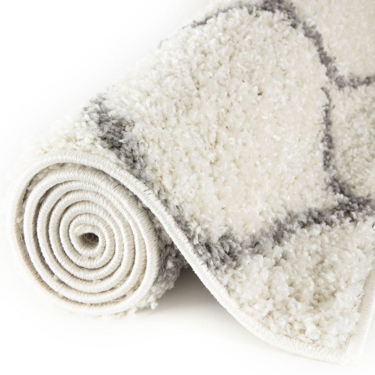 Moroccan Ivory Shaggy Rug – 600