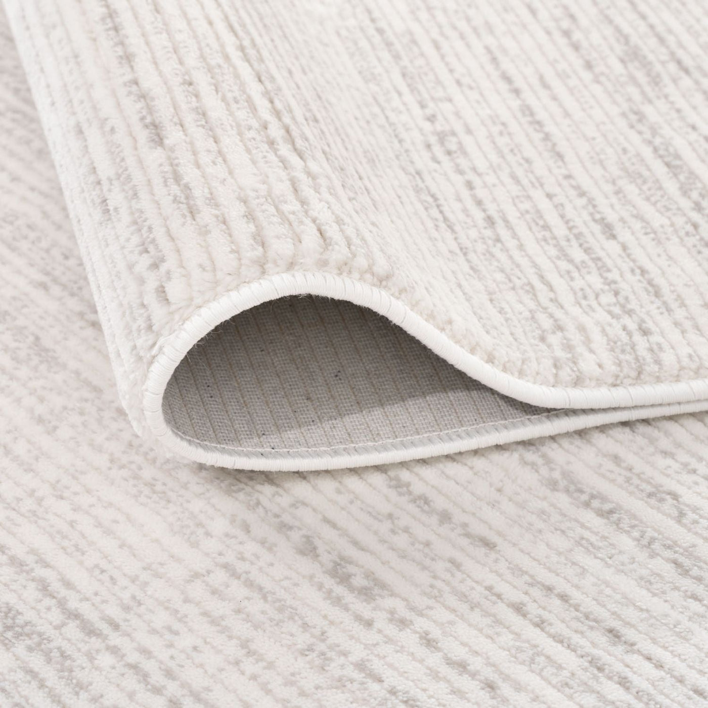 Carmel Cream-Grey Striped Rug – 6010
