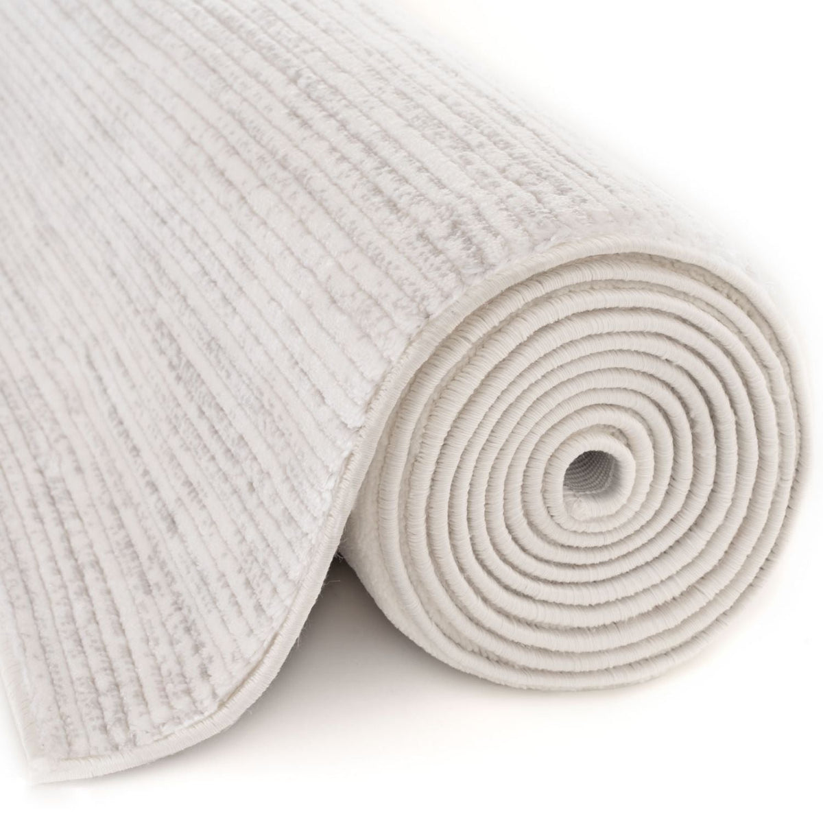 Carmel Cream-Grey Striped Rug – 6010