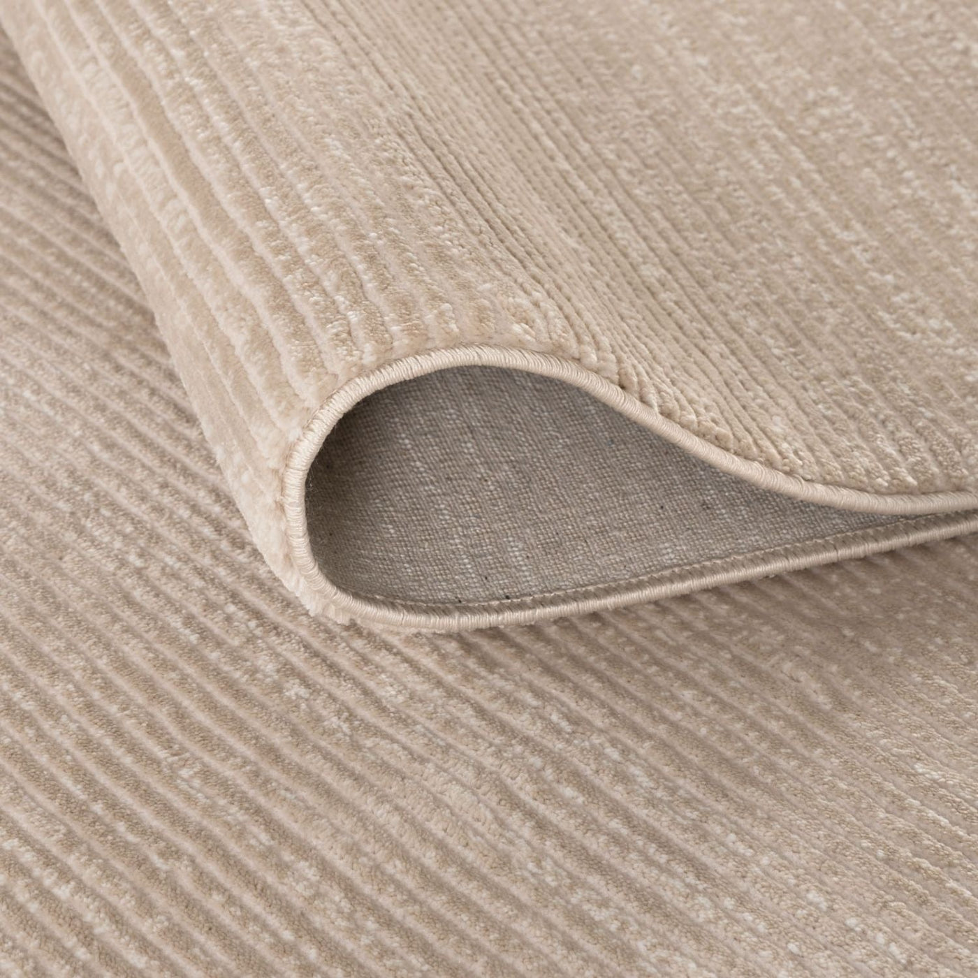 Carmel Beige-Cream Striped Rug – 6020