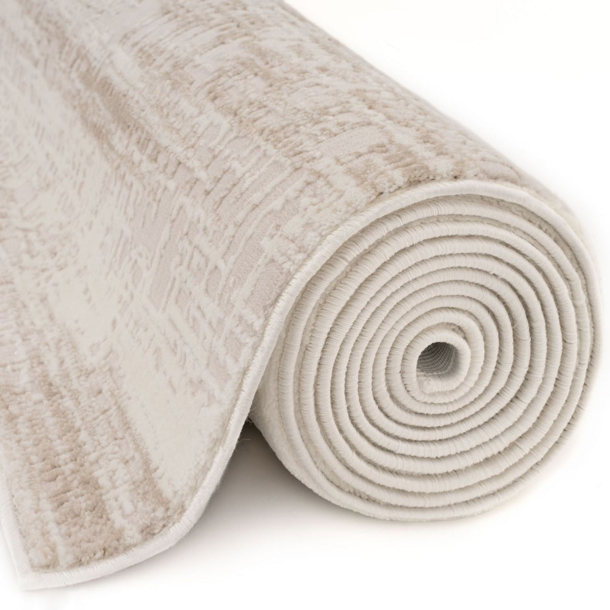 Carmel Cream-Beige Abstract Rug – 6030