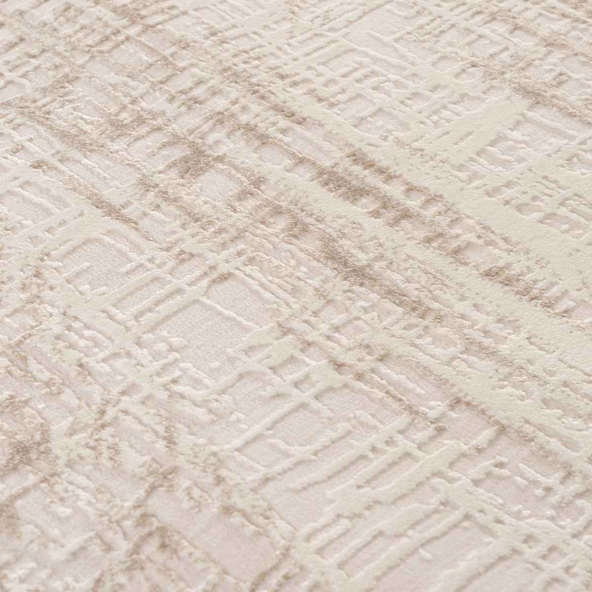 Carmel Cream-Beige Abstract Rug – 6030