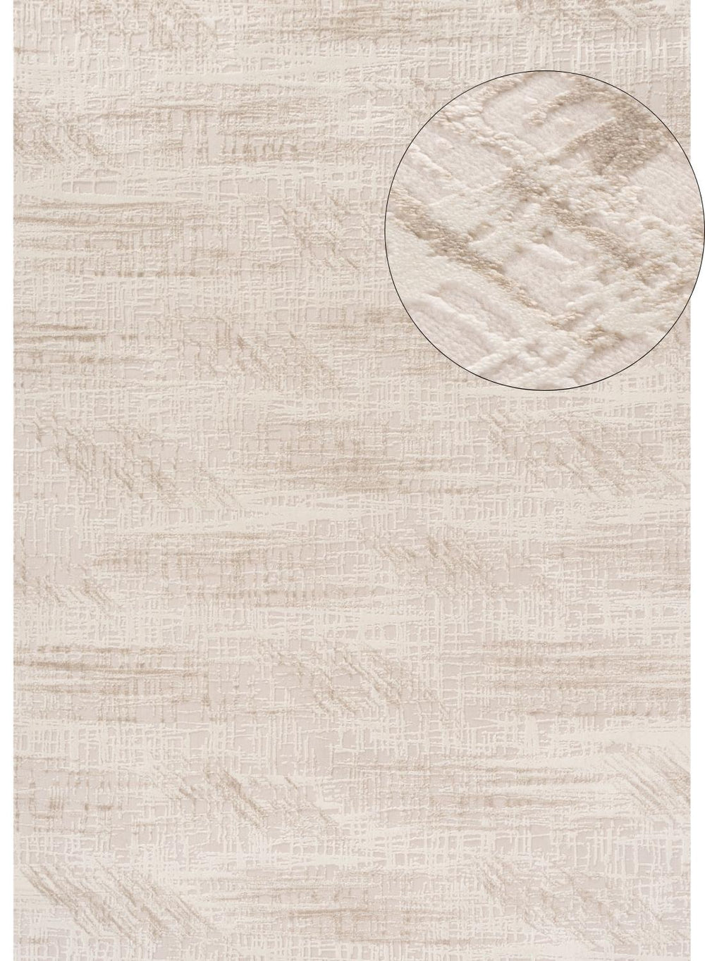 Carmel Cream-Beige Abstract Rug – 6030