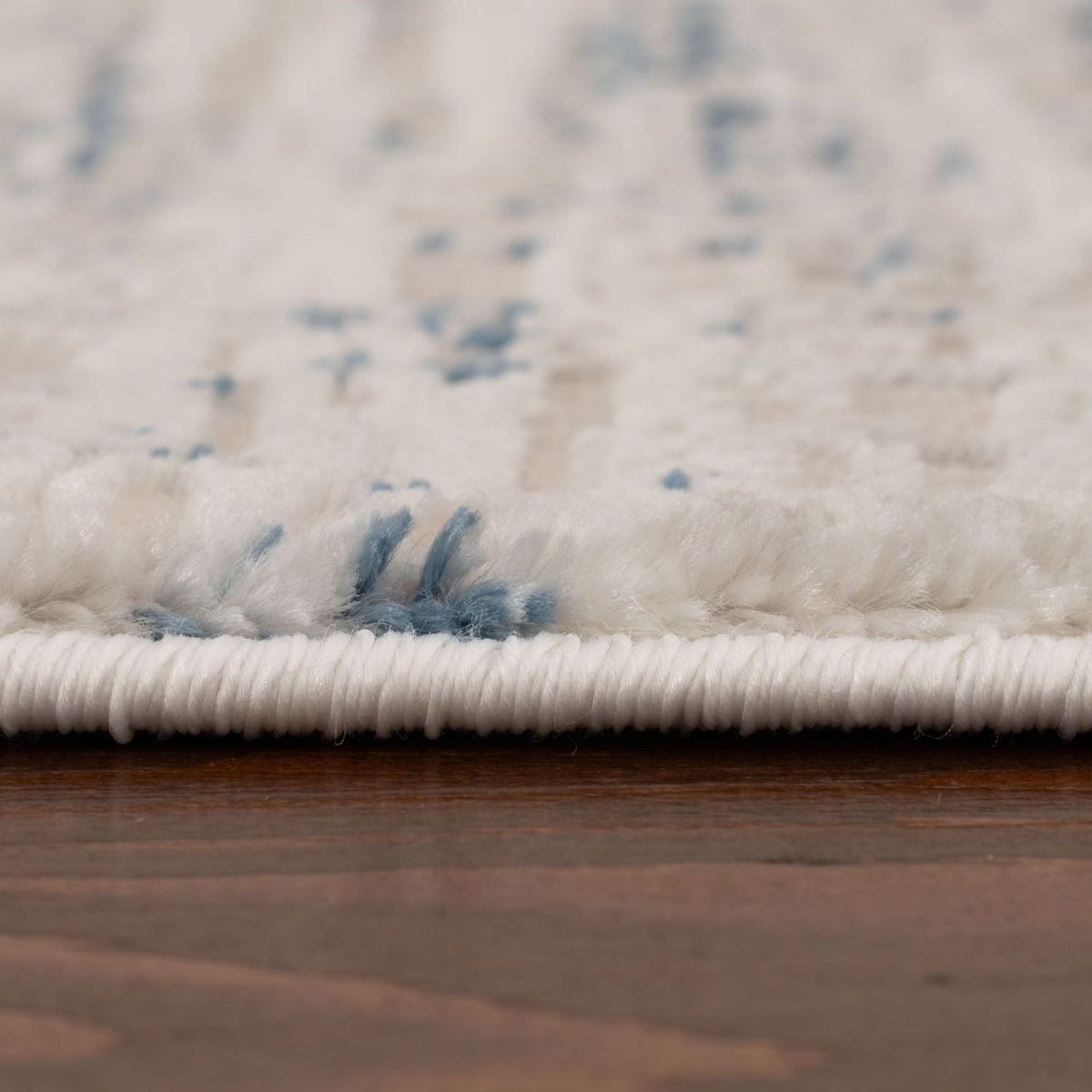 Carmel Cream-Blue Abstract Rug – 6030