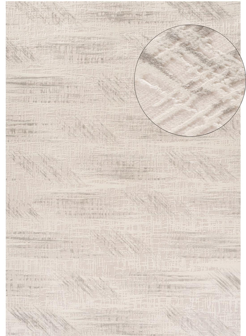 Carmel Cream-Grey Abstract Rug – 6030