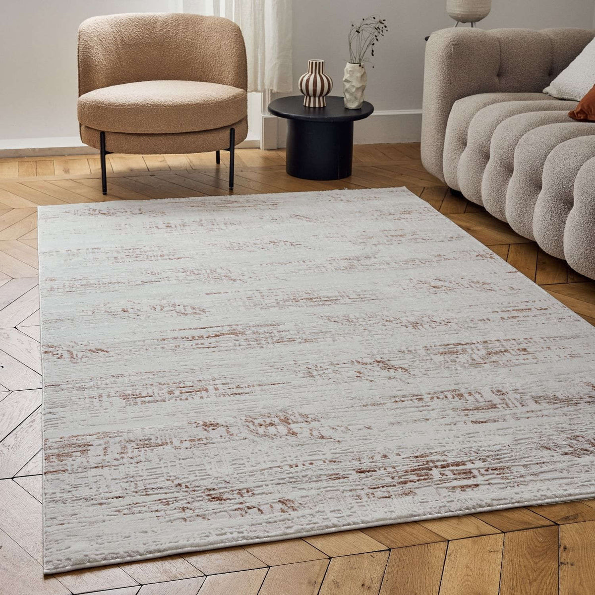 Carmel Cream-Terra Abstract Rug – 6030
