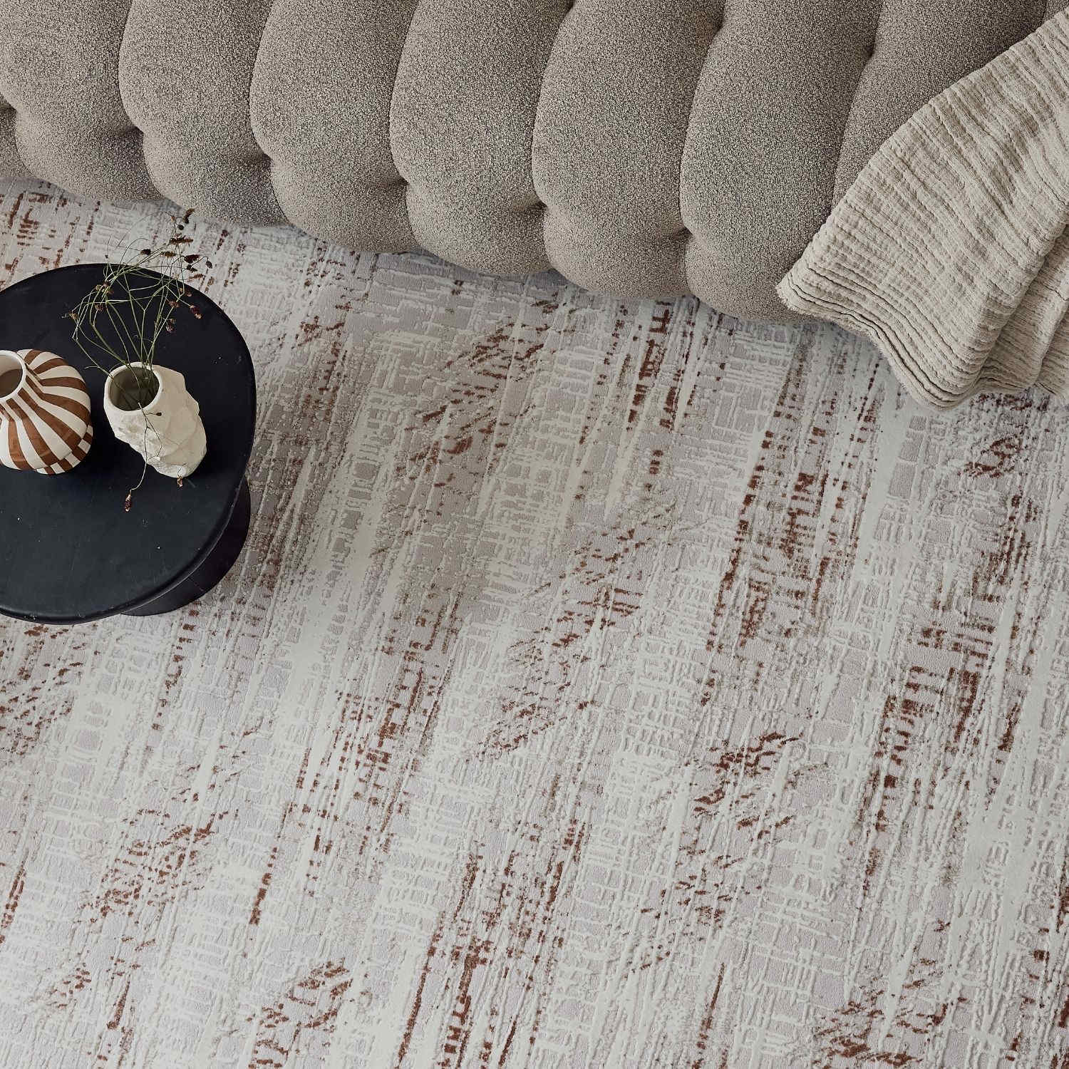 Carmel Cream-Terra Abstract Rug – 6030