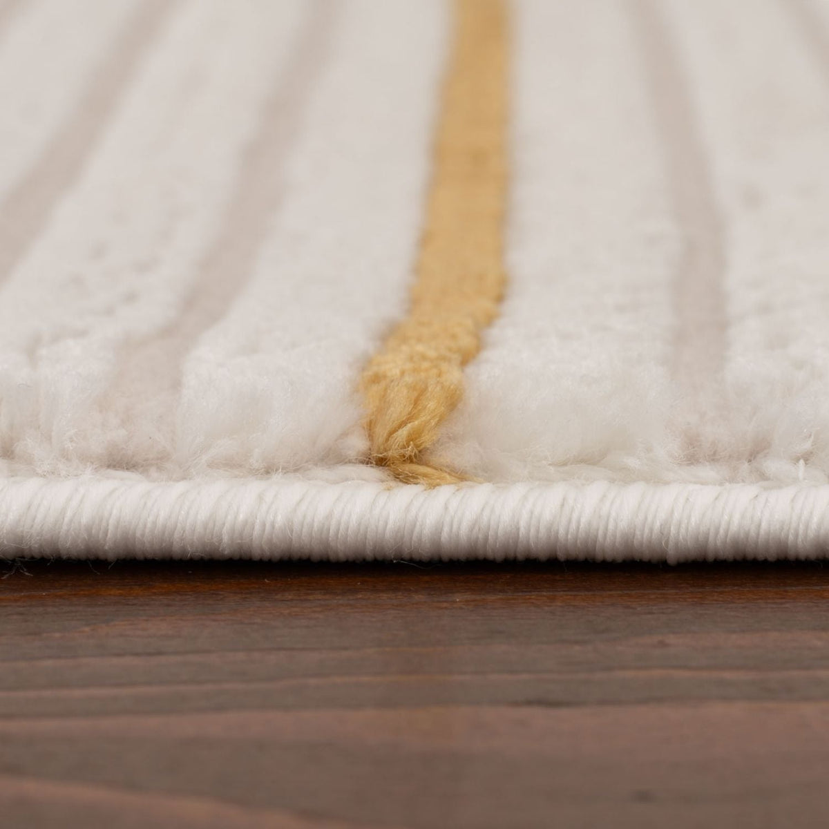 Carmel Cream-Gold Geometric Rug – 6040