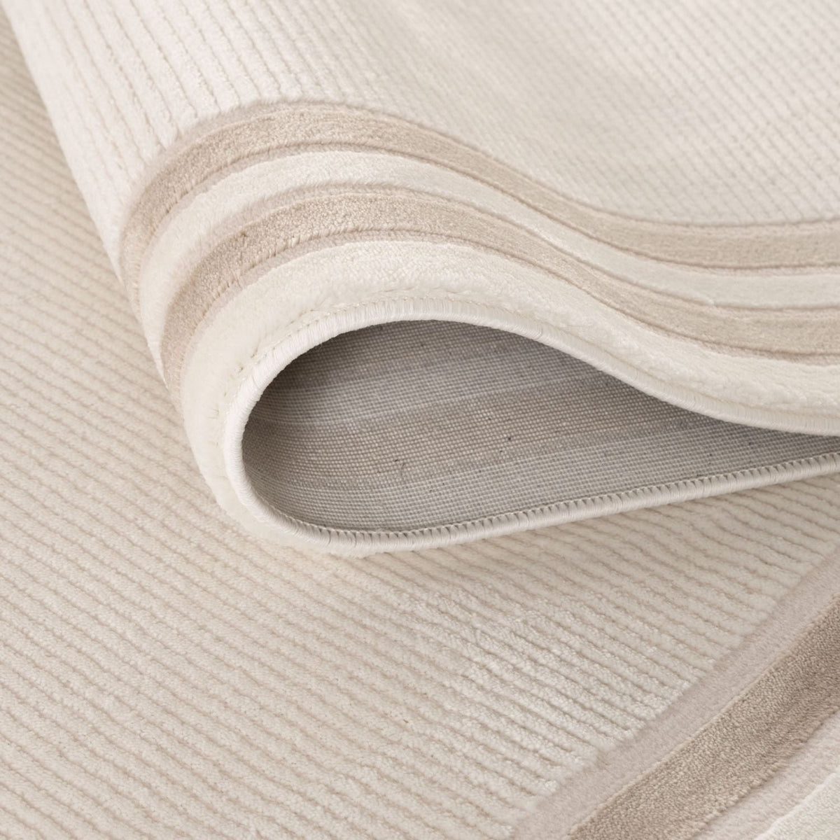 Carmel Cream-Beige Bordered Rug – 6060
