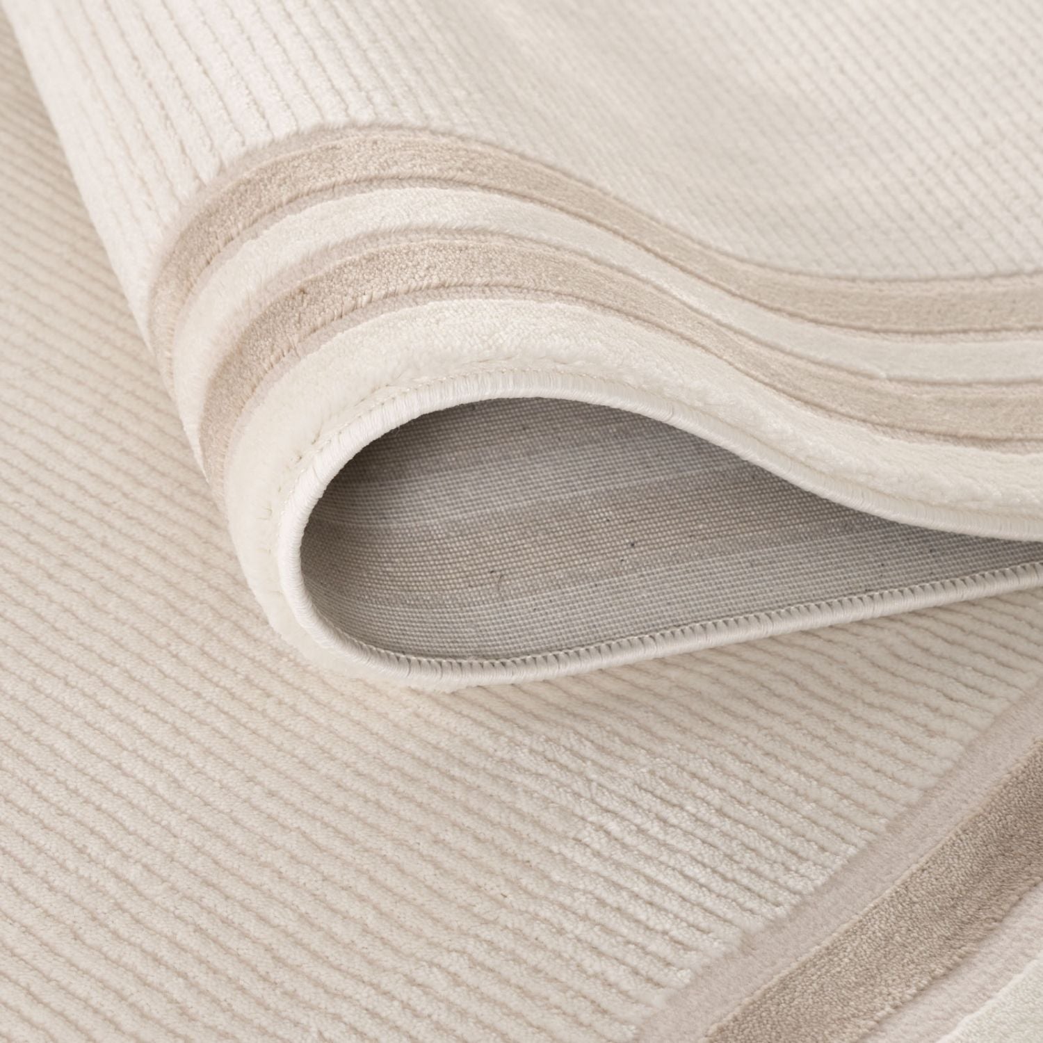 Carmel Cream-Beige Bordered Rug – 6060