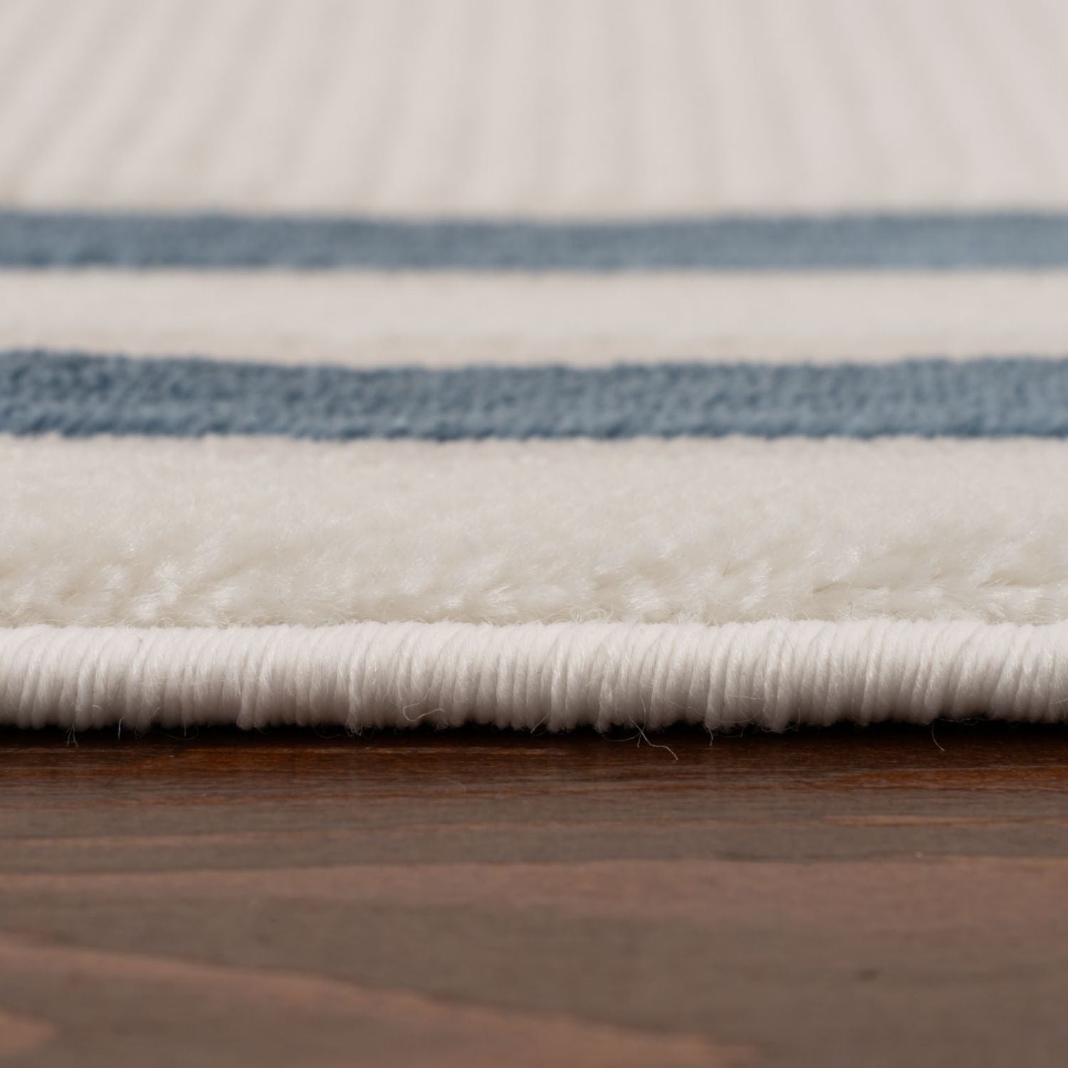 Carmel Cream-Blue Bordered Rug – 6060