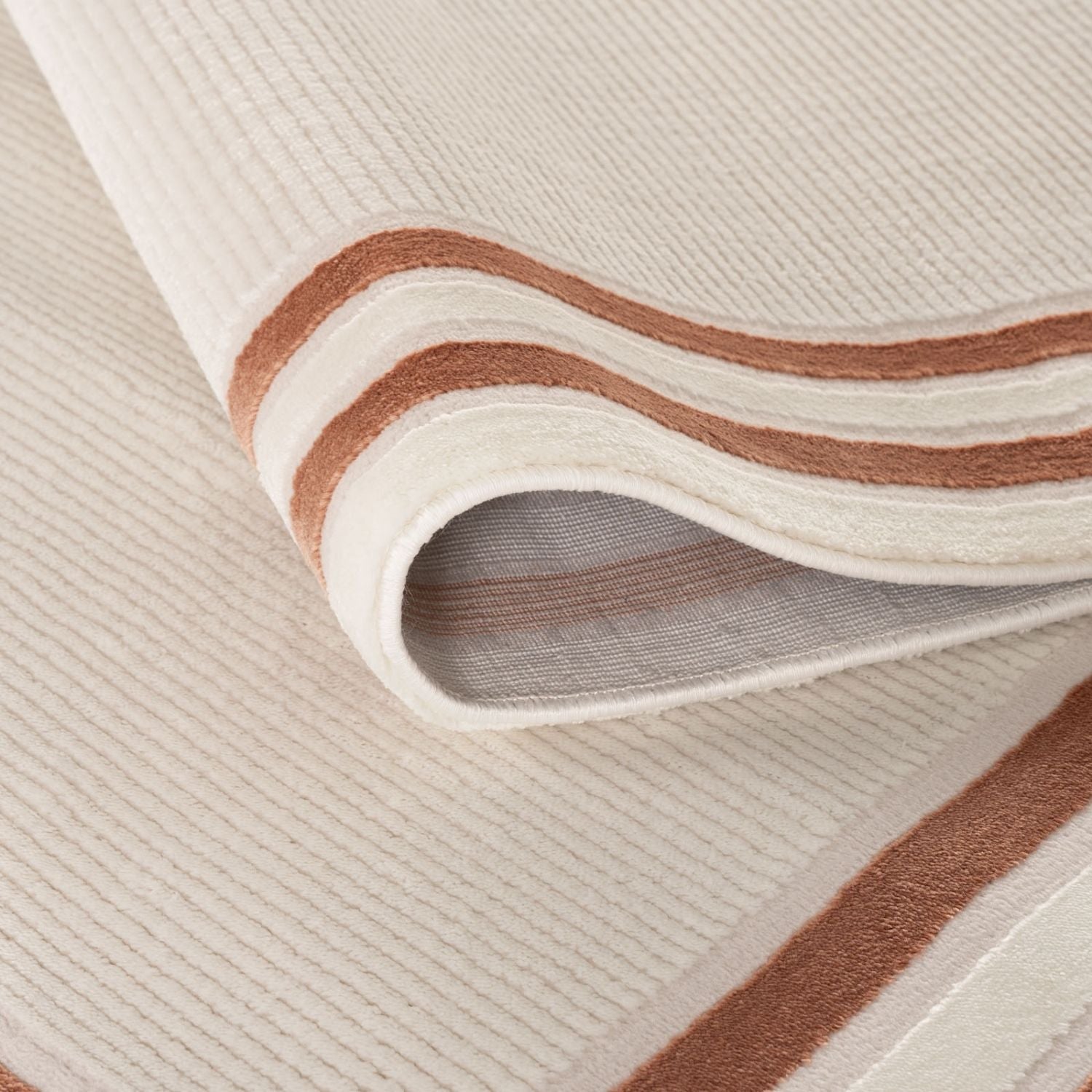 Carmel Cream-Terra Bordered Rug – 6060