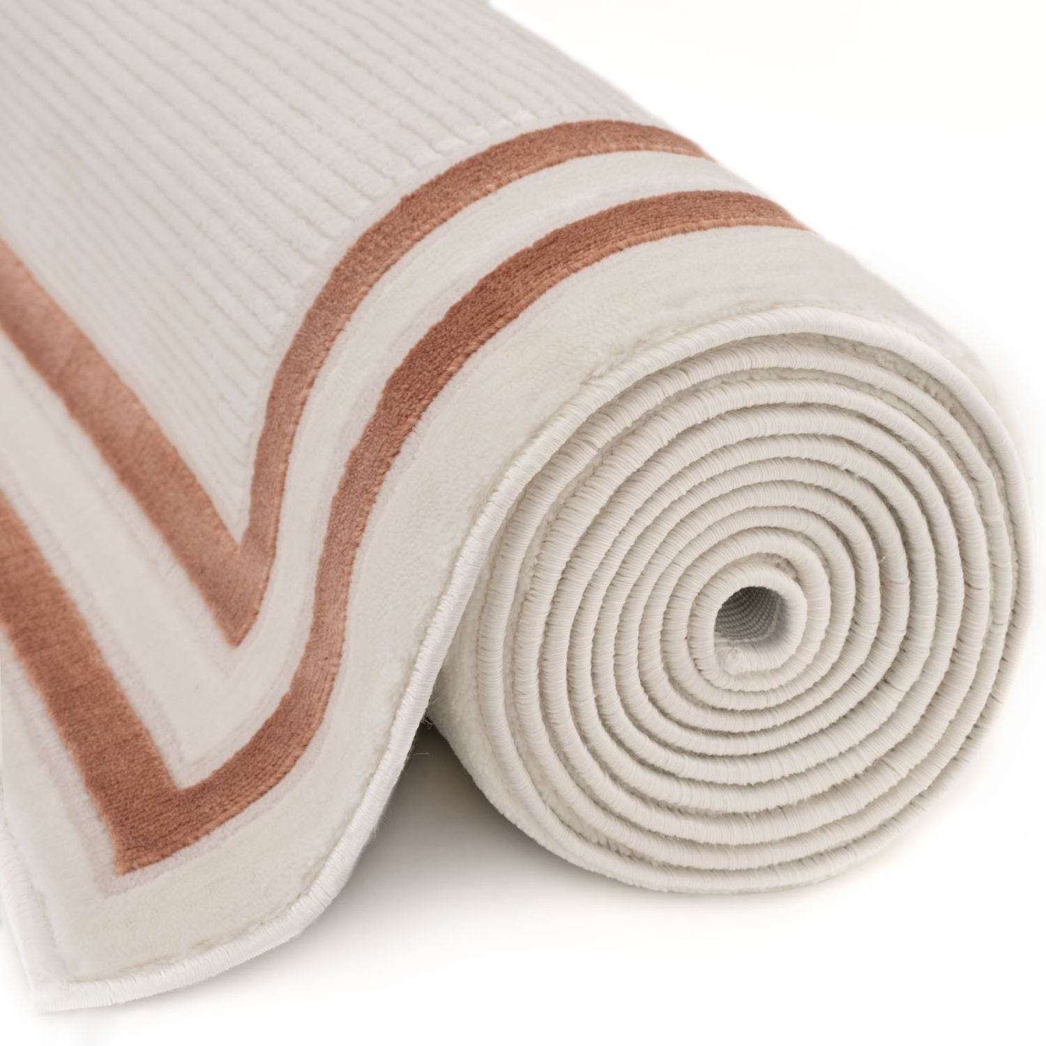 Carmel Cream-Terra Bordered Rug – 6060