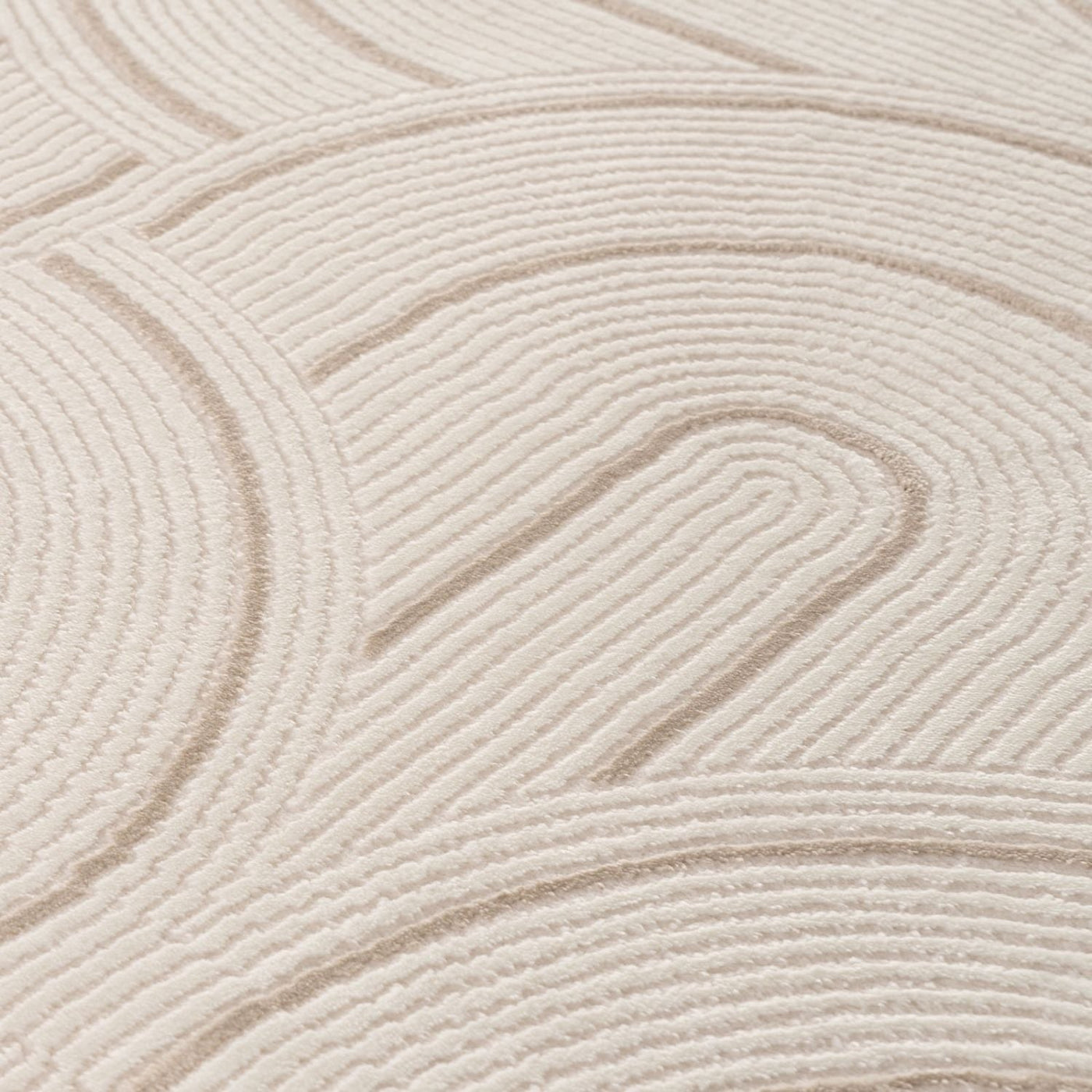 Carmel Cream-Beige Geometric Rug – 6070