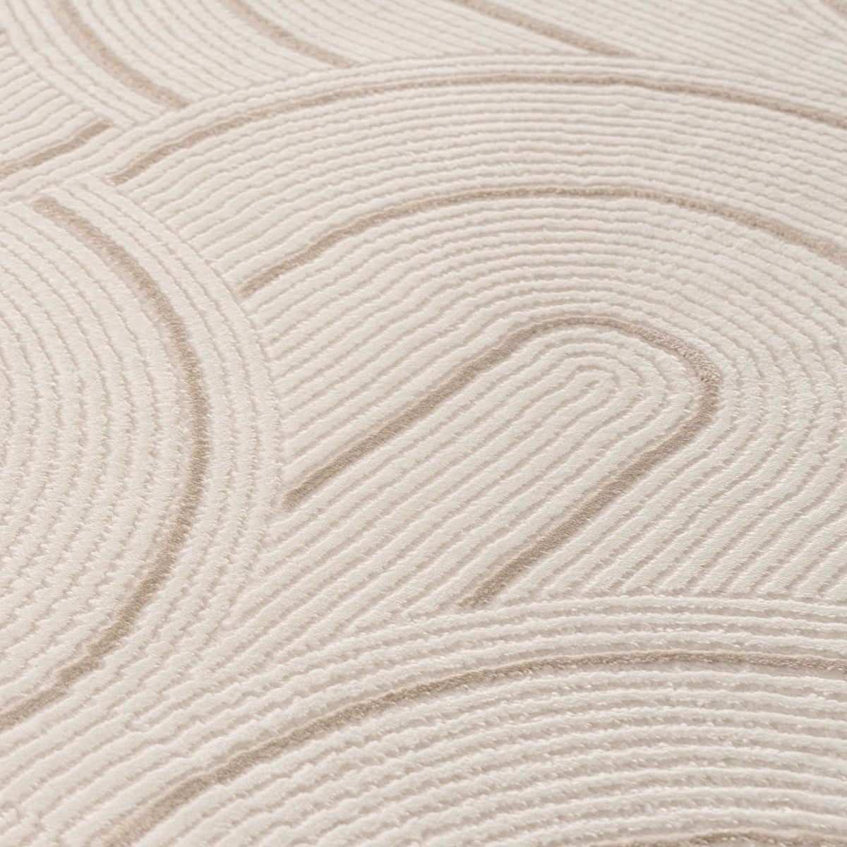 Carmel Cream-Beige Geometric Rug – 6070