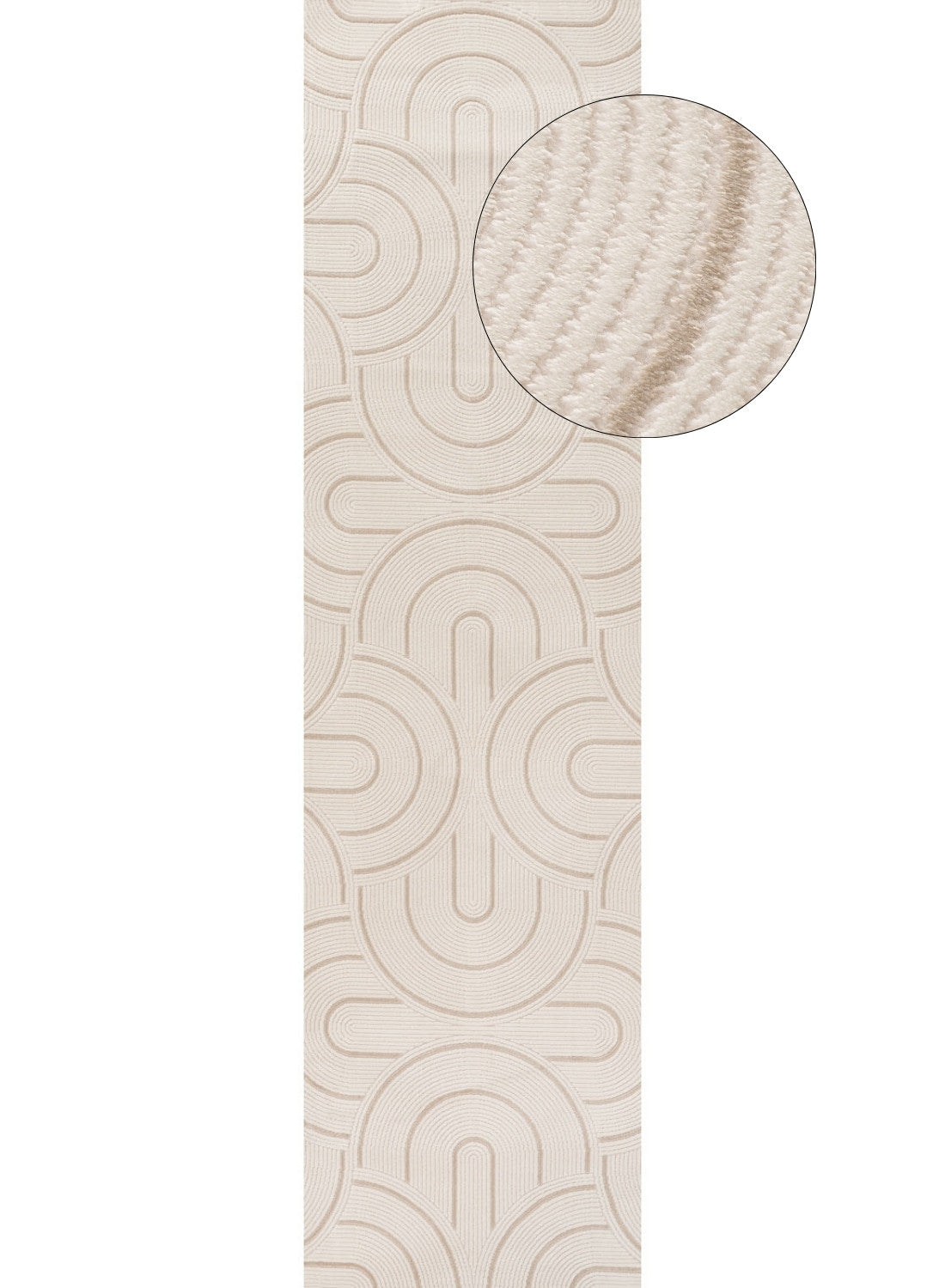 Carmel Cream-Beige Geometric Rug – 6070