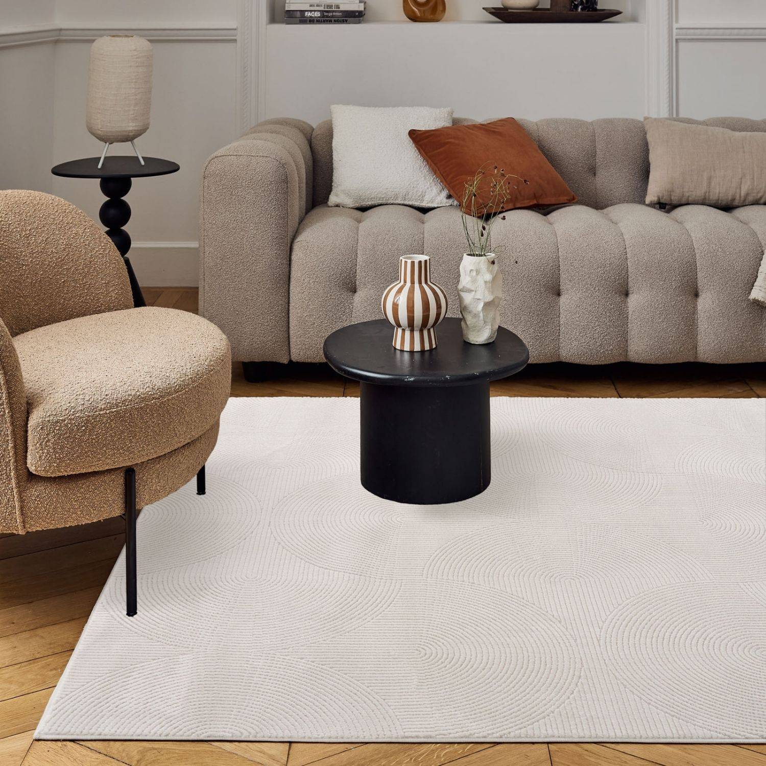 Carmel Cream Geometric Rug – 6070