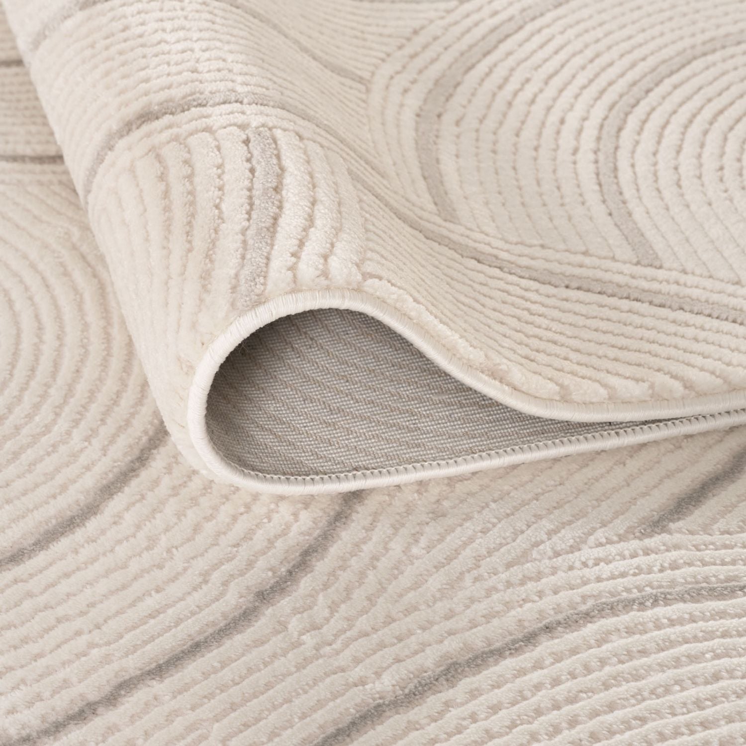 Carmel Cream-Grey Geometric Rug – 6070