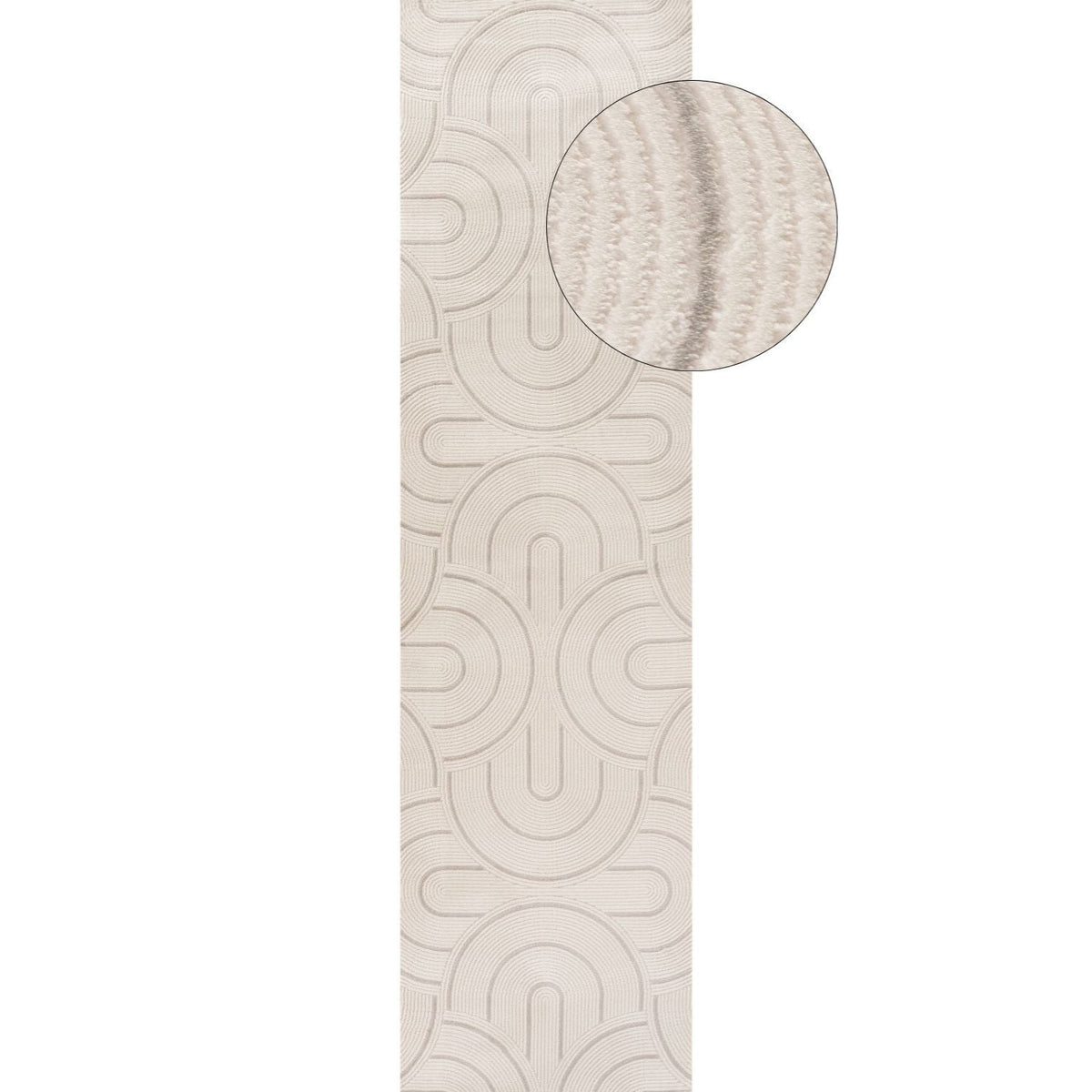 Carmel Cream-Grey Geometric Rug – 6070