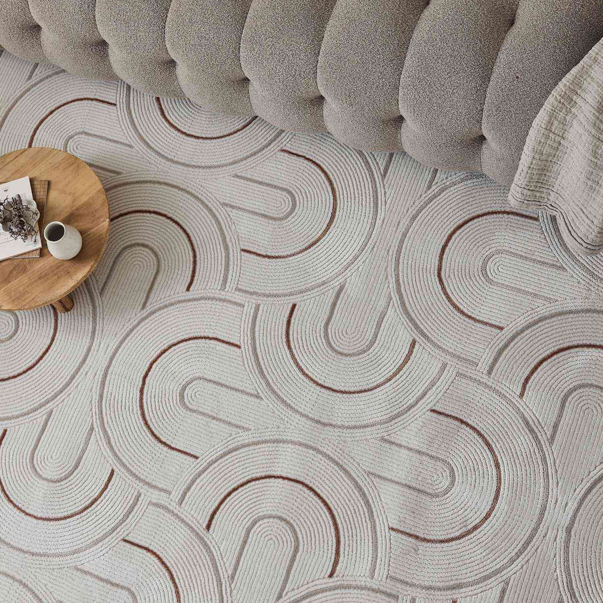 Carmel Cream-Terra Geometric Rug – 6070