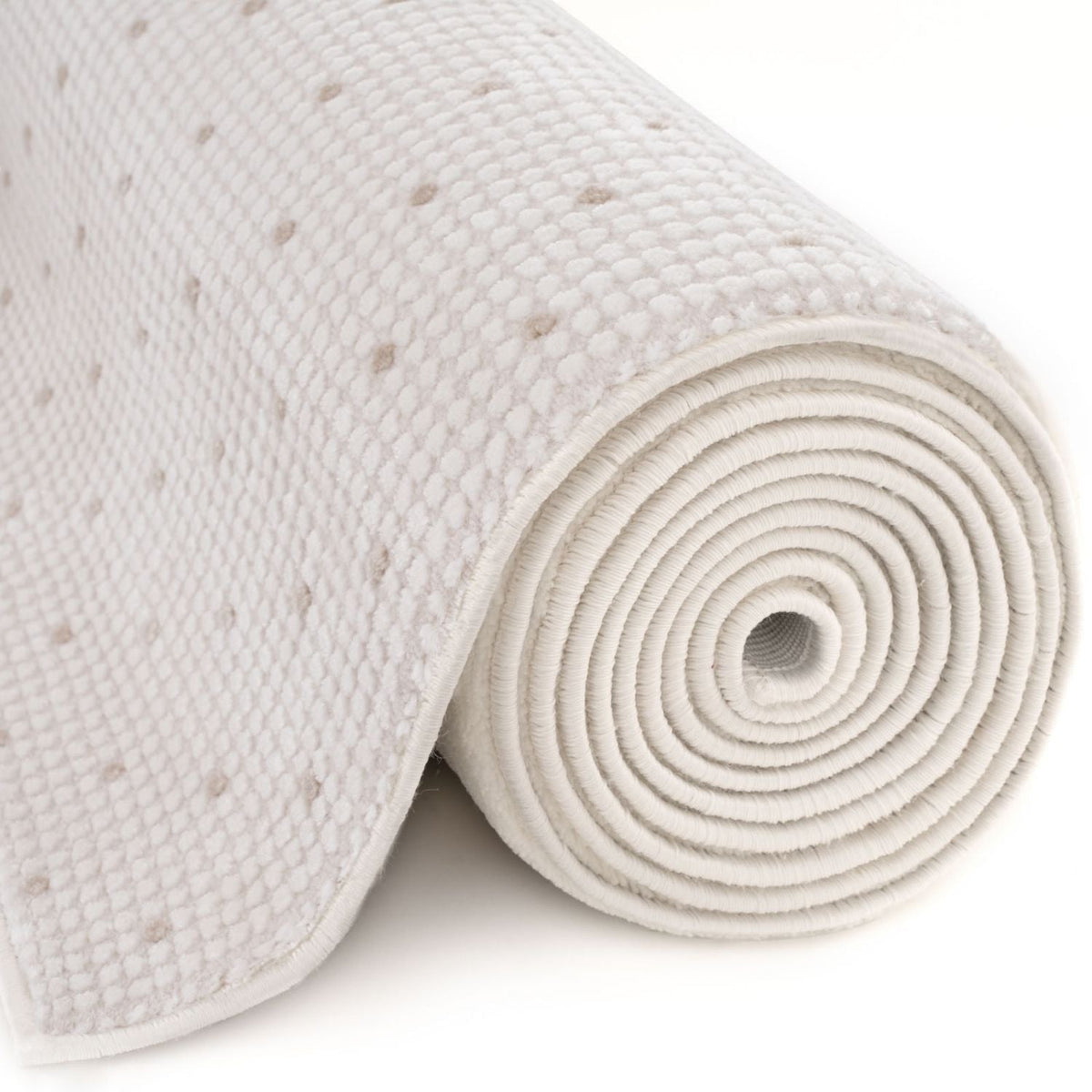 Carmel Cream-Beige Dots Rug – 6080