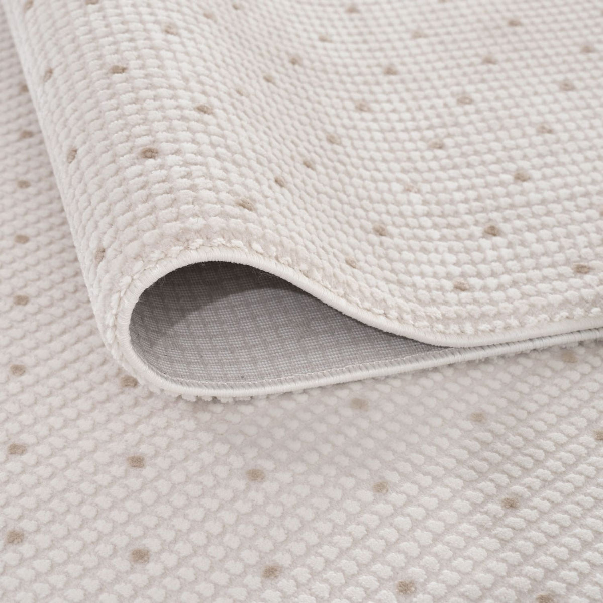 Carmel Cream-Beige Dots Rug – 6080