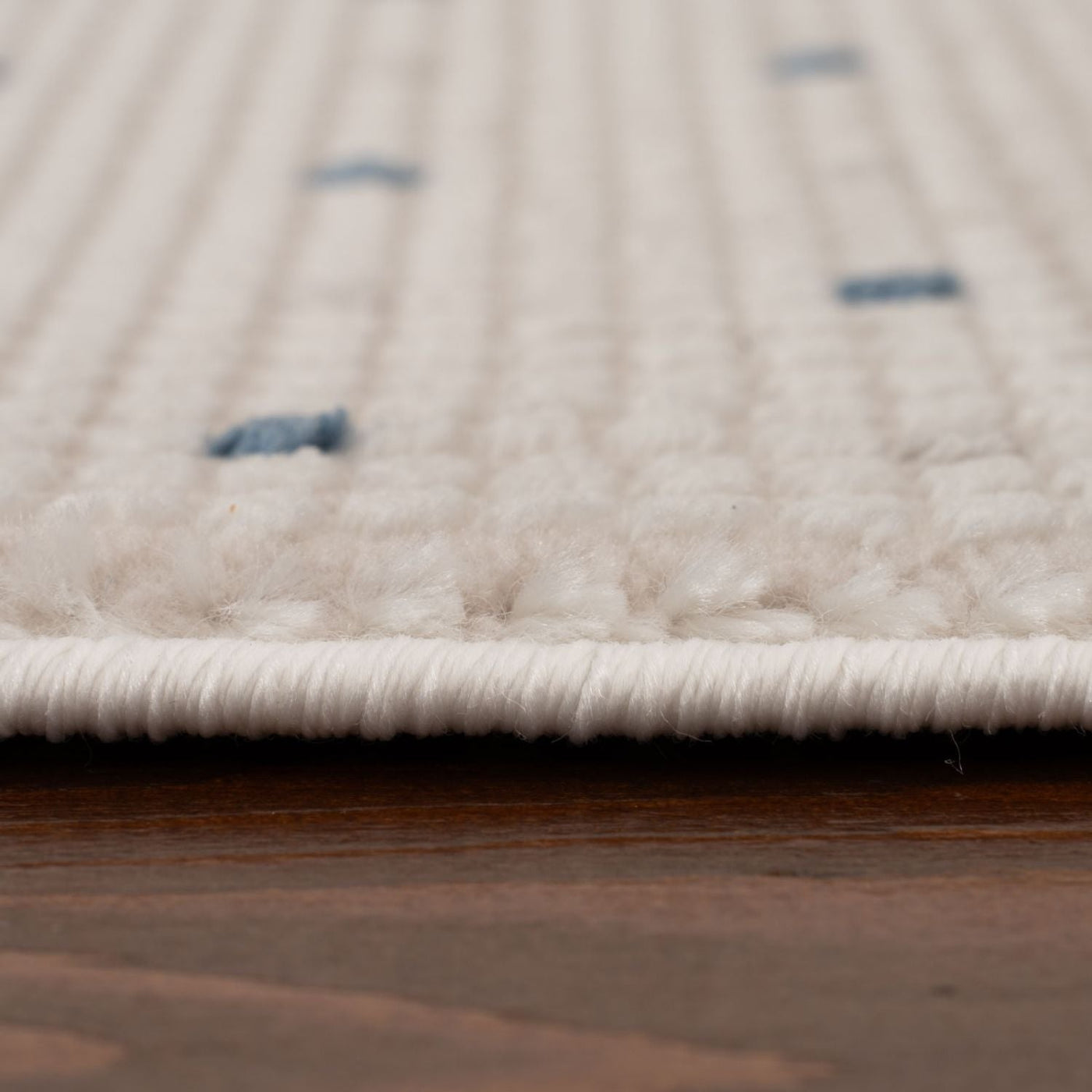 Carmel Cream-Blue Dots Rug – 6080