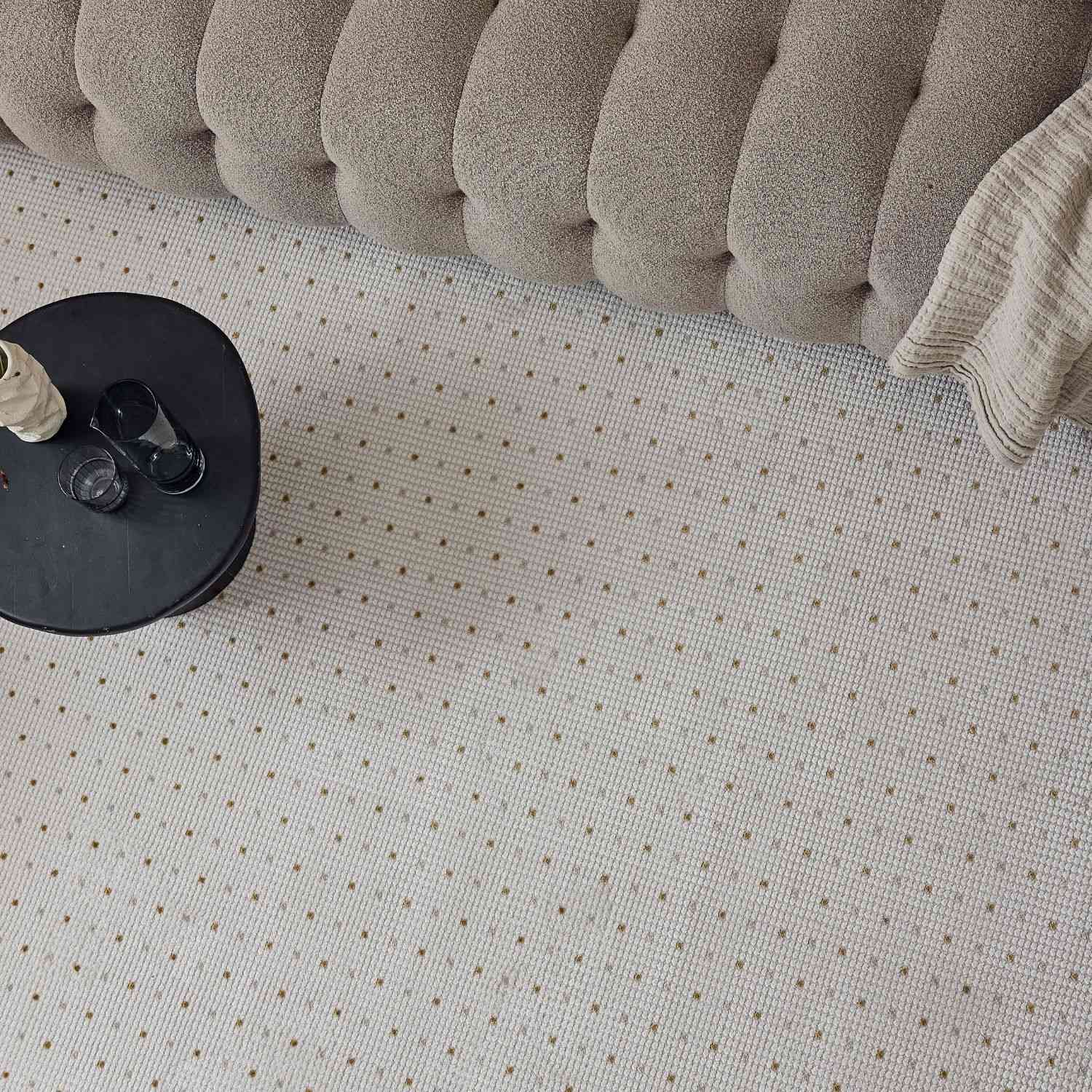 Carmel Cream-Gold Dots Rug – 6080