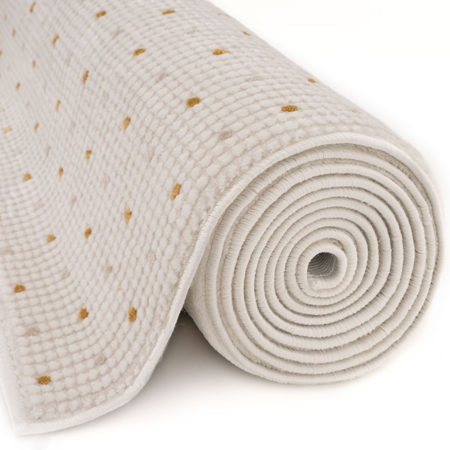 Carmel Cream-Gold Dots Rug – 6080