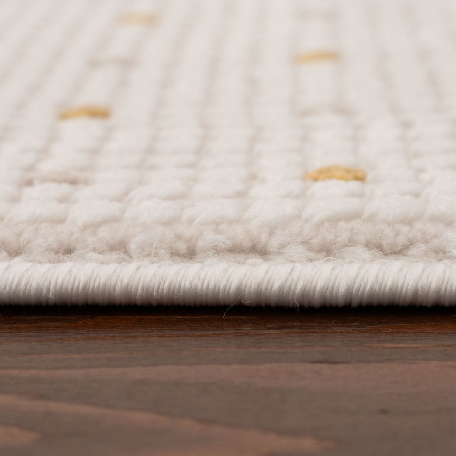 Carmel Cream-Gold Dots Rug – 6080