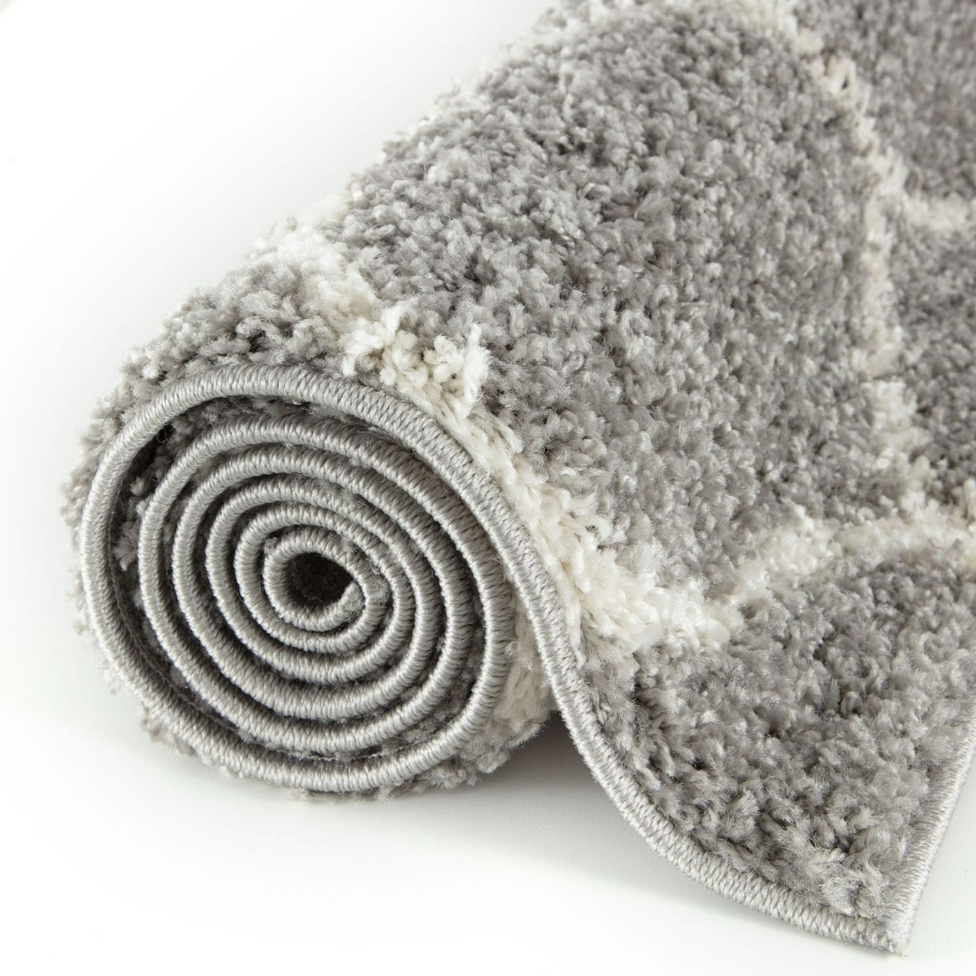 Moroccan Grey Shaggy Rug – 610