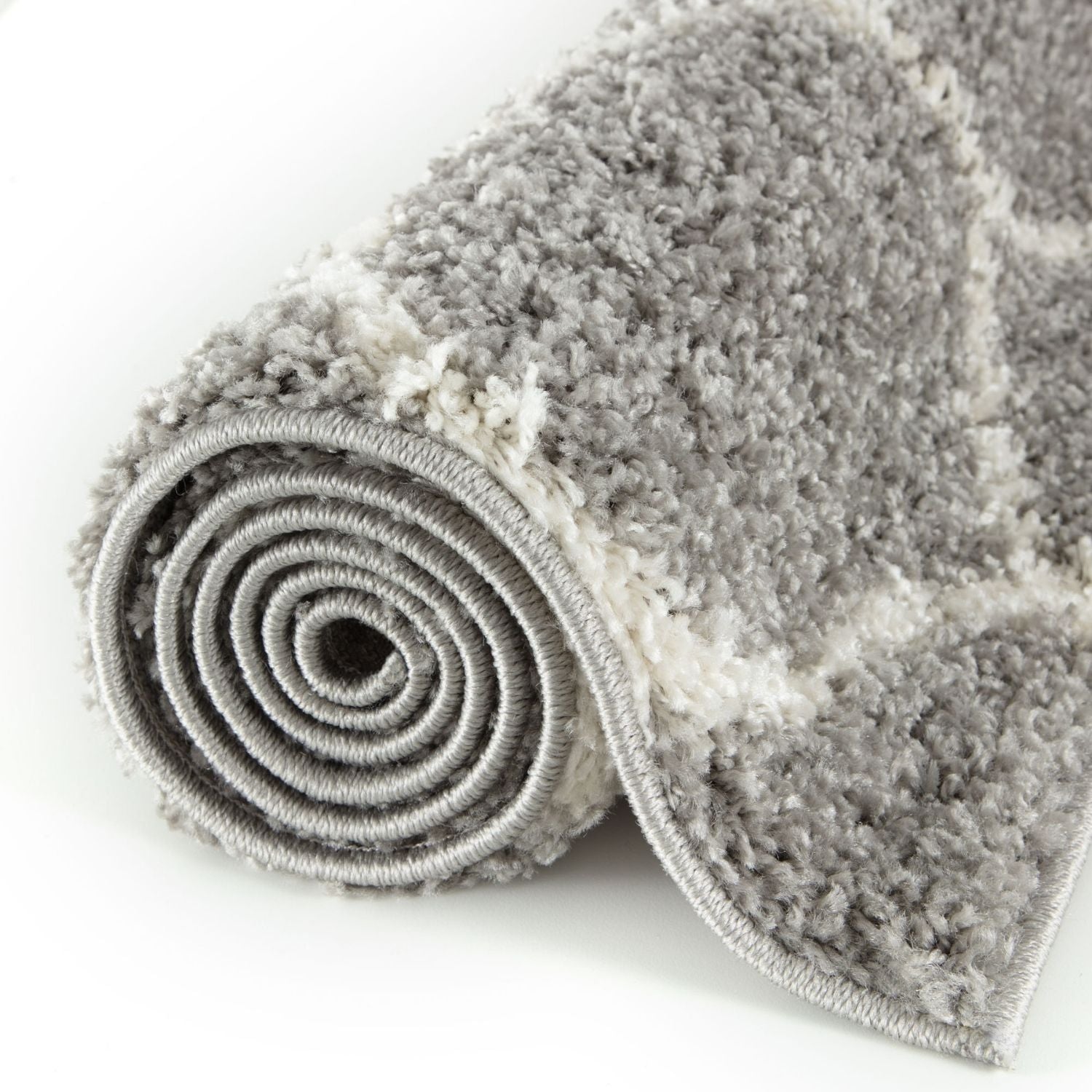 Moroccan Grey Shaggy Rug – 610