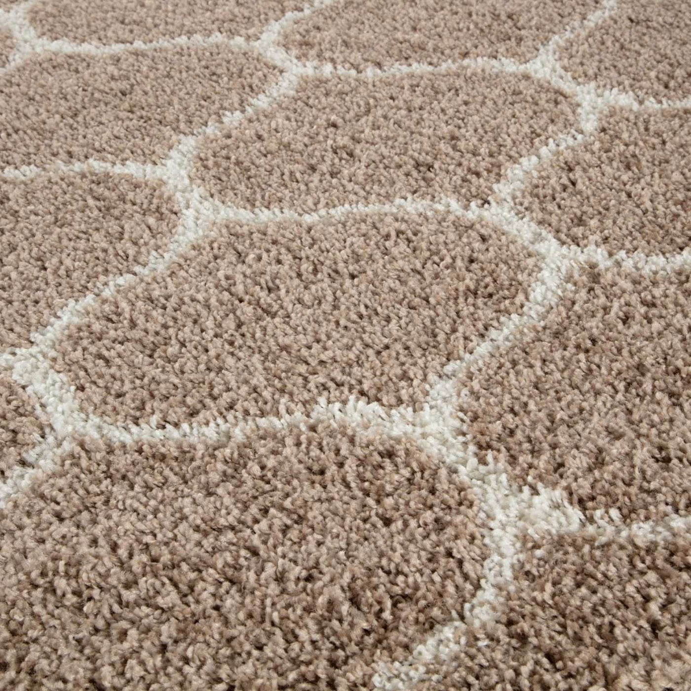 Moroccan Beige Shaggy Rug – 620