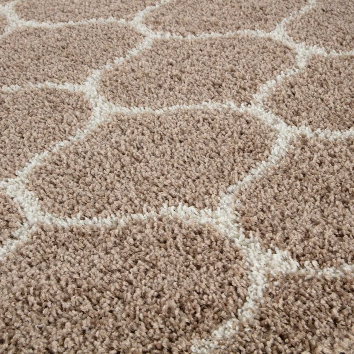 Moroccan Beige Shaggy Rug – 620