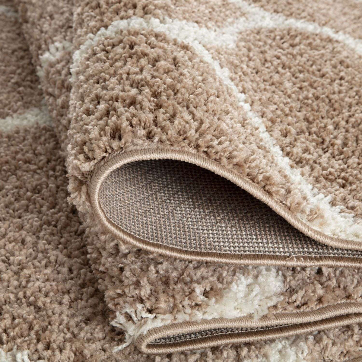 Moroccan Beige Shaggy Rug – 620