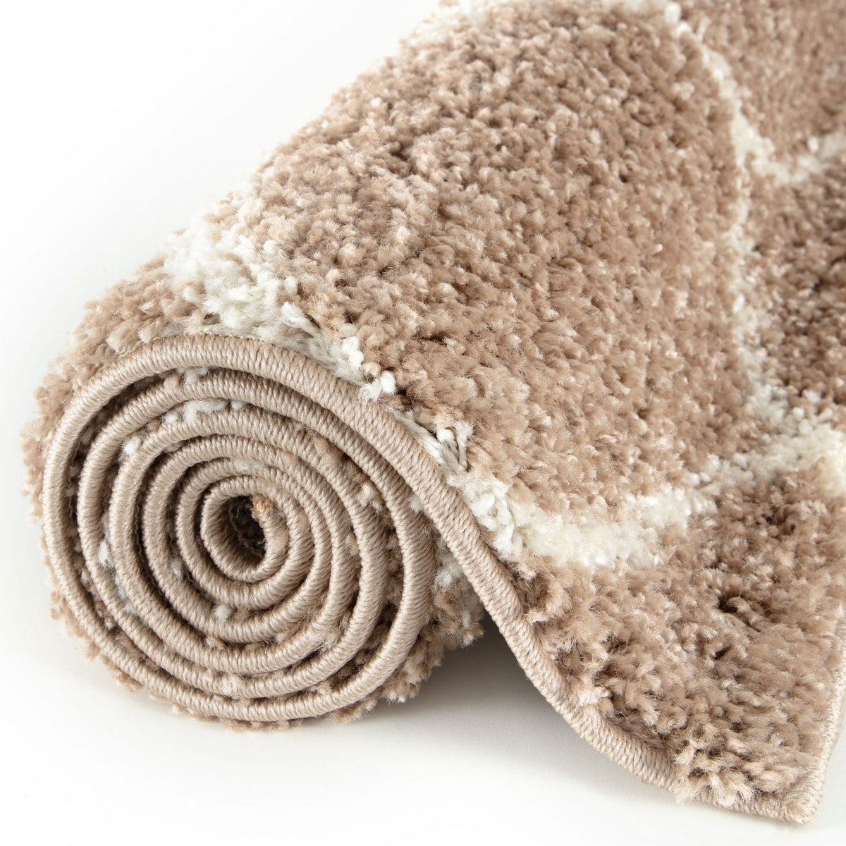 Moroccan Beige Shaggy Rug – 620