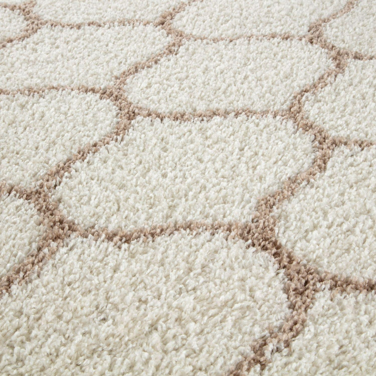 Moroccan Ivory Shaggy Rug – 630