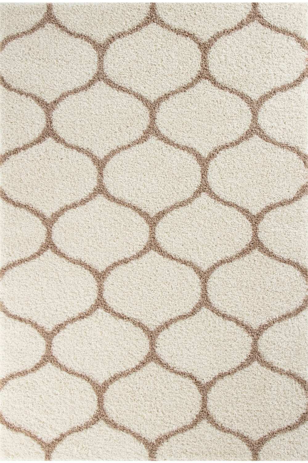 Moroccan Ivory Shaggy Rug – 630