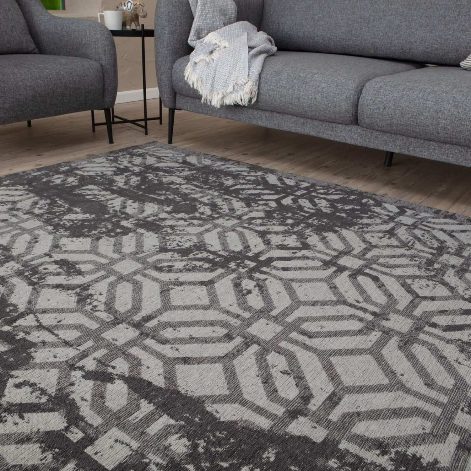 Washable Rug Carina Black – 6930B