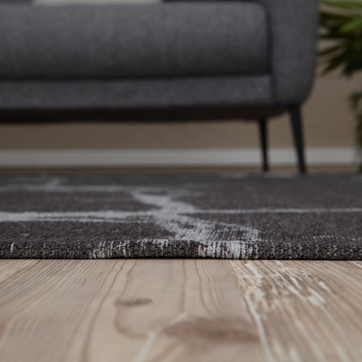 Washable Rug Carina Dark Grey – 6952D