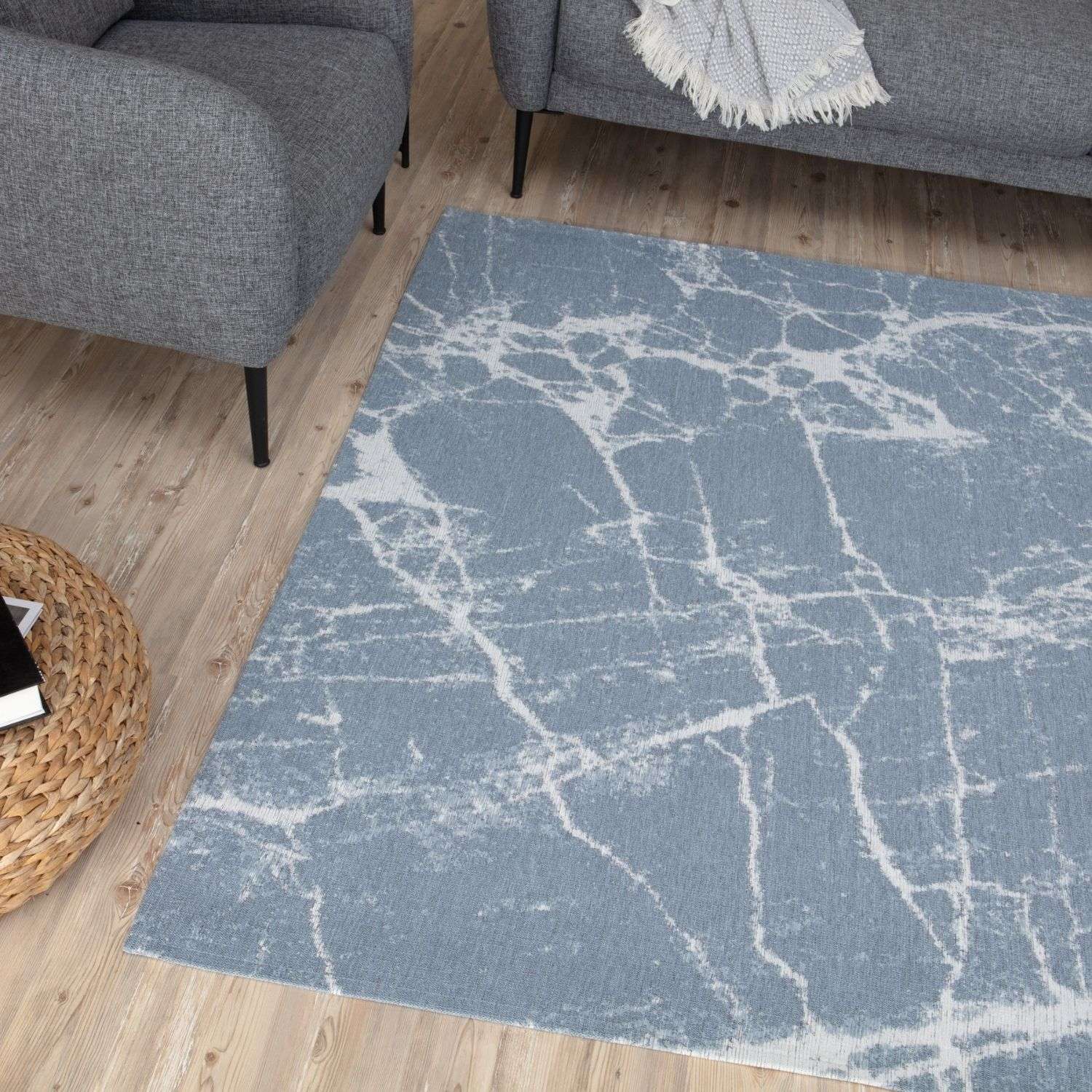 Washable Rug Carina Blue – 6955