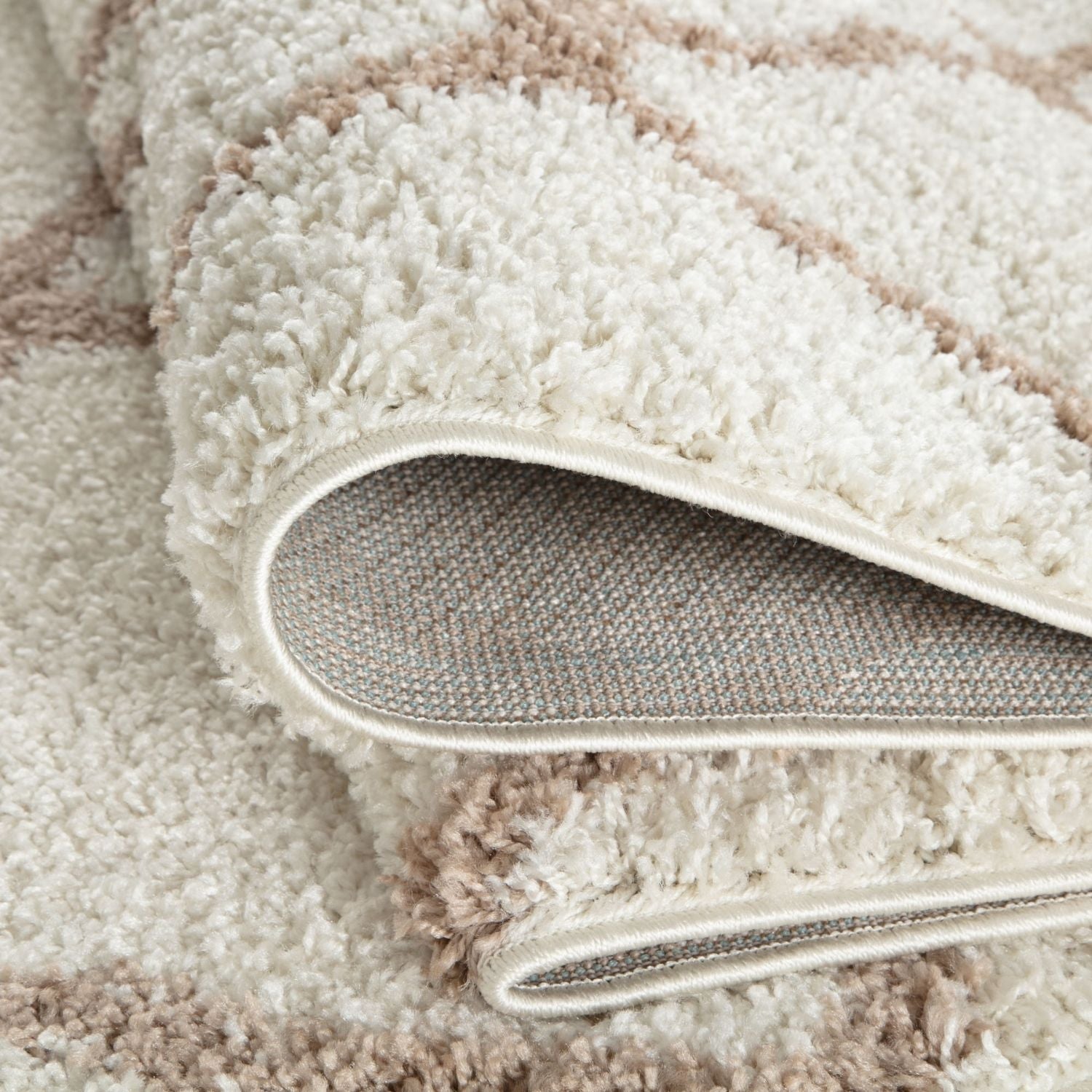 Moroccan Ivory Shaggy Rug – 730