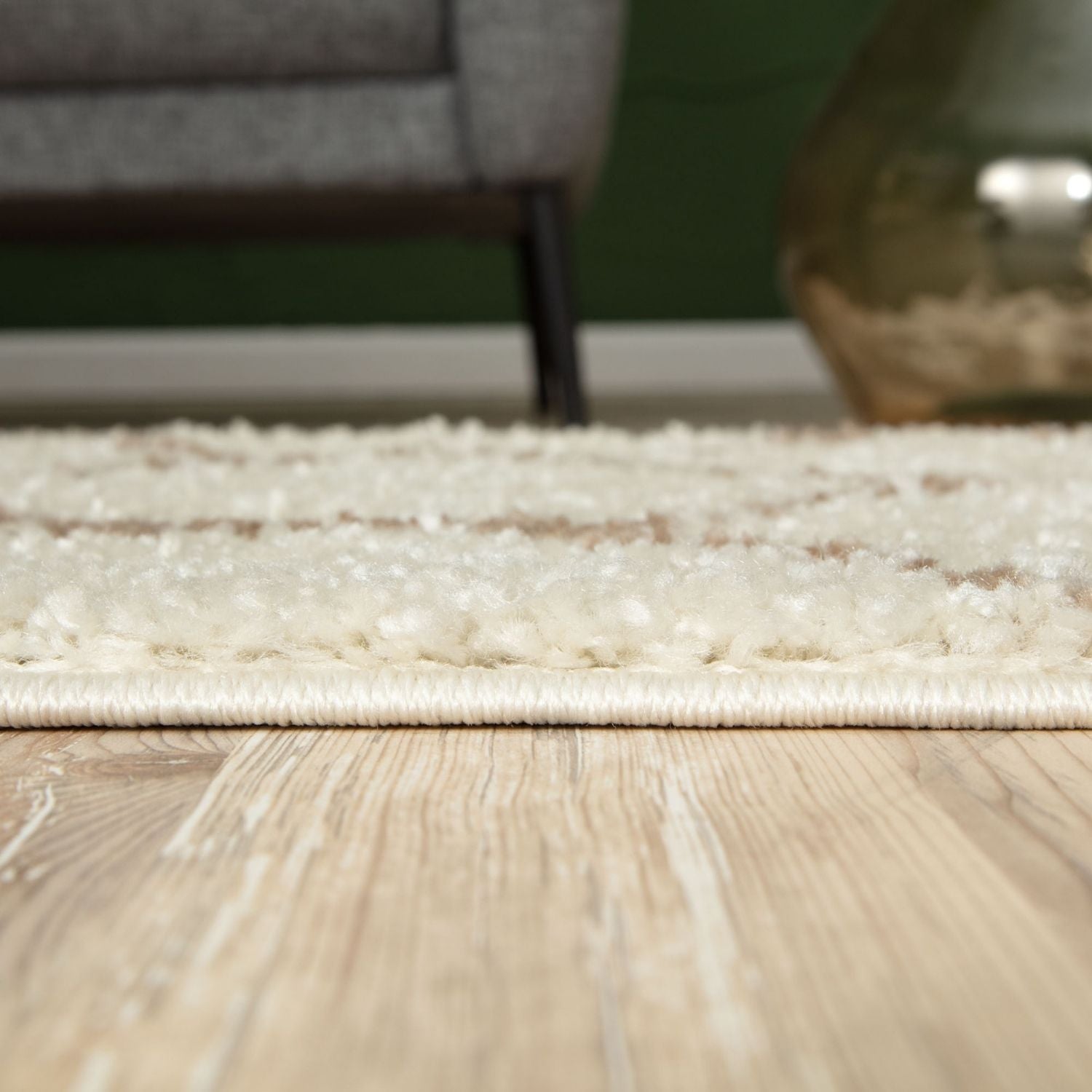 Moroccan Ivory Shaggy Rug – 730