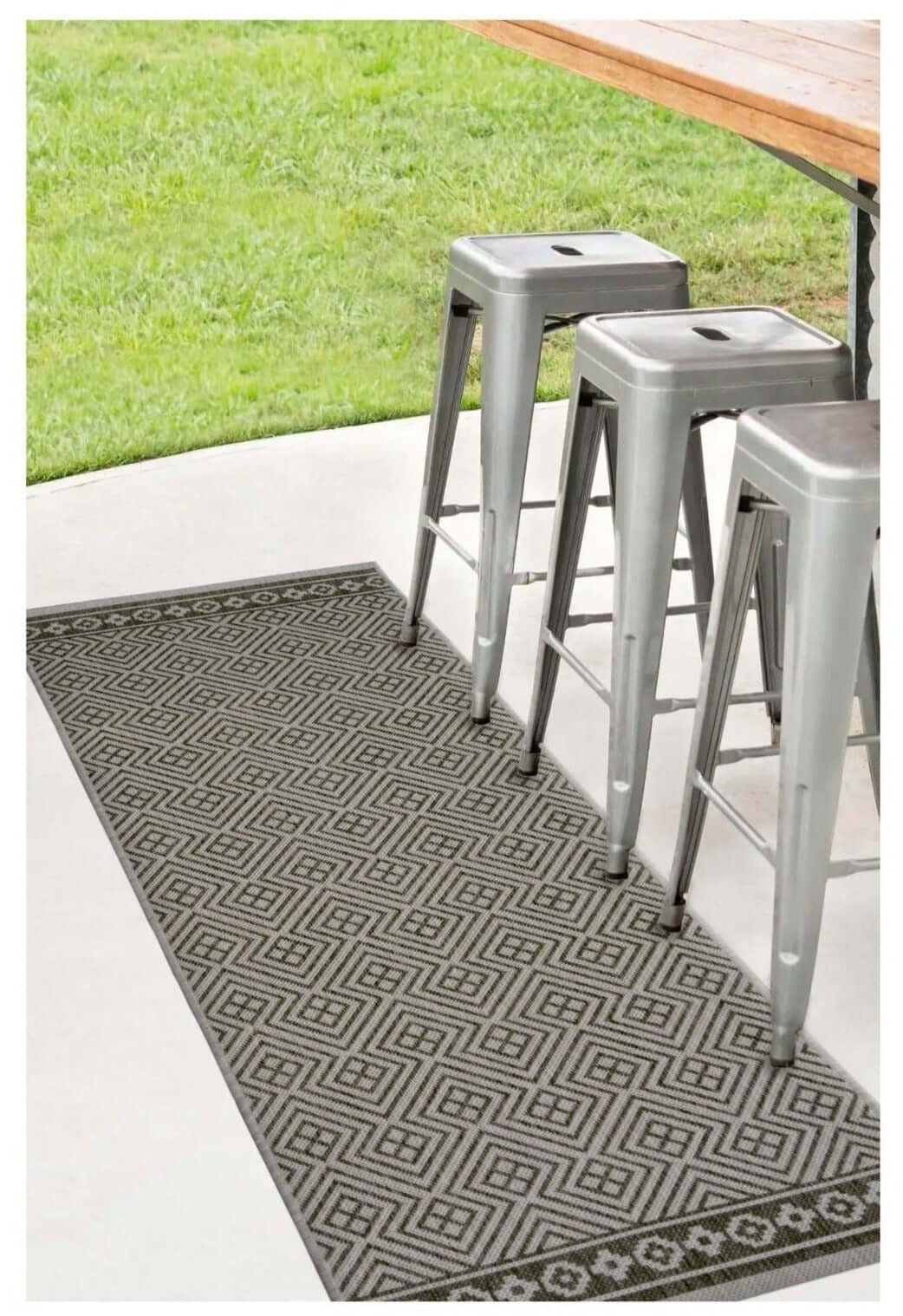County Geo Grey Indoor/Outdoor Rug – 11344A
