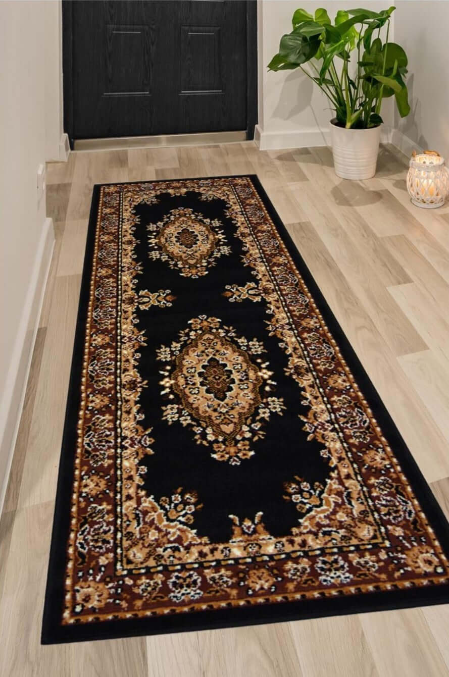 Maestro Traditional Black Rug – 4470 B11