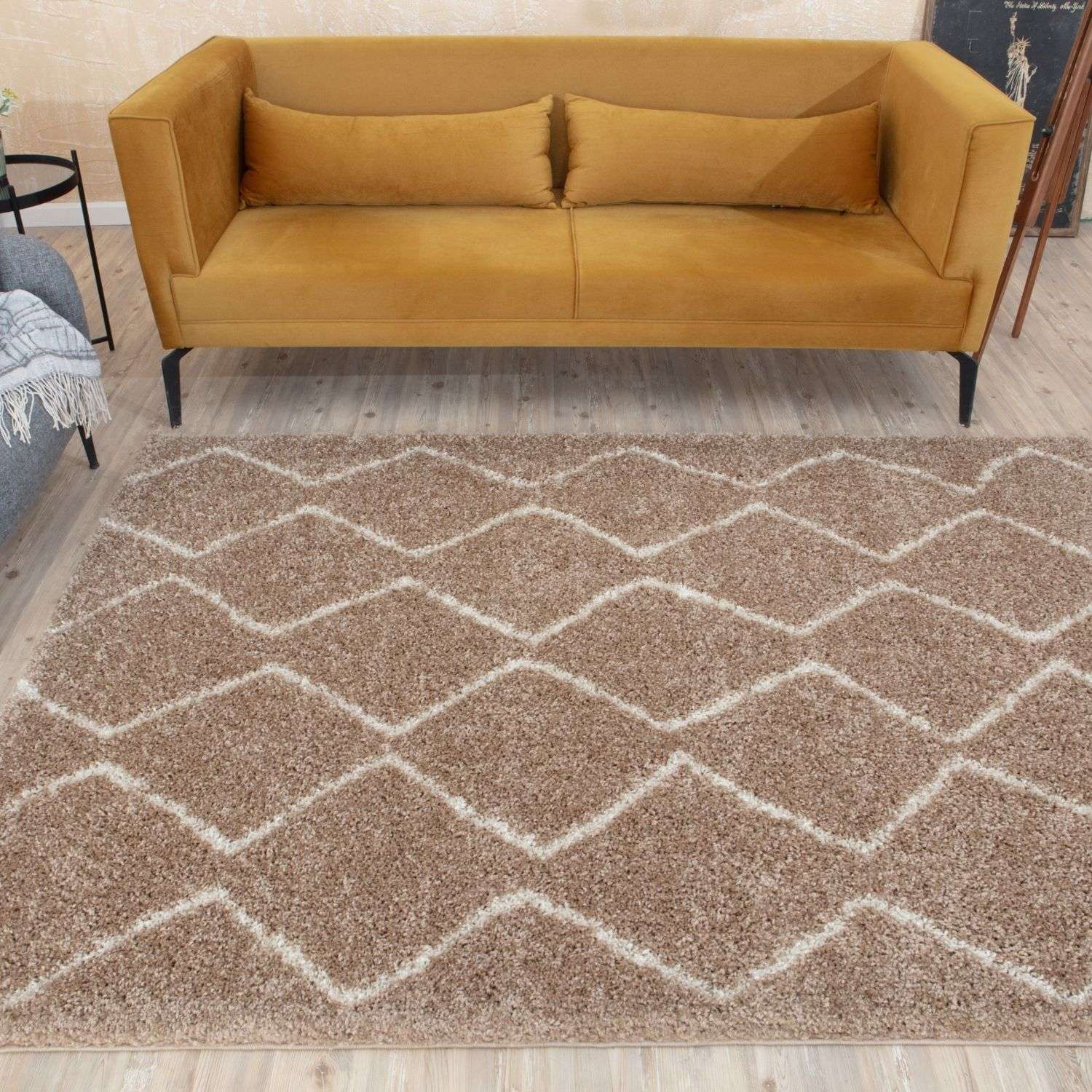 Moroccan Beige Shaggy Rug – 820