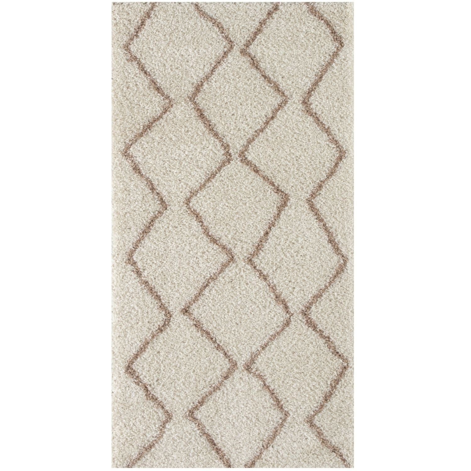 Moroccan Ivory Beige Shaggy Rug – 830