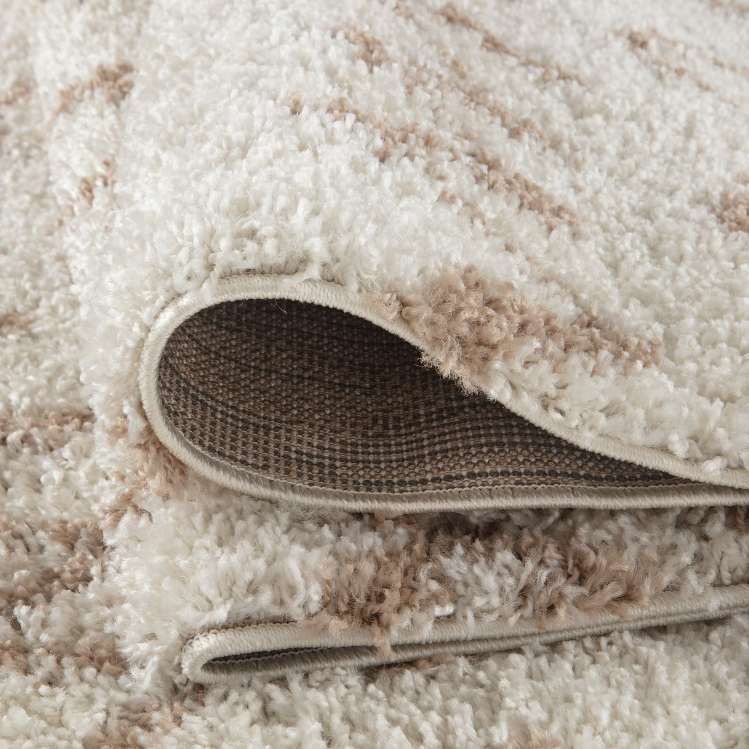 Moroccan Ivory Beige Shaggy Rug – 830
