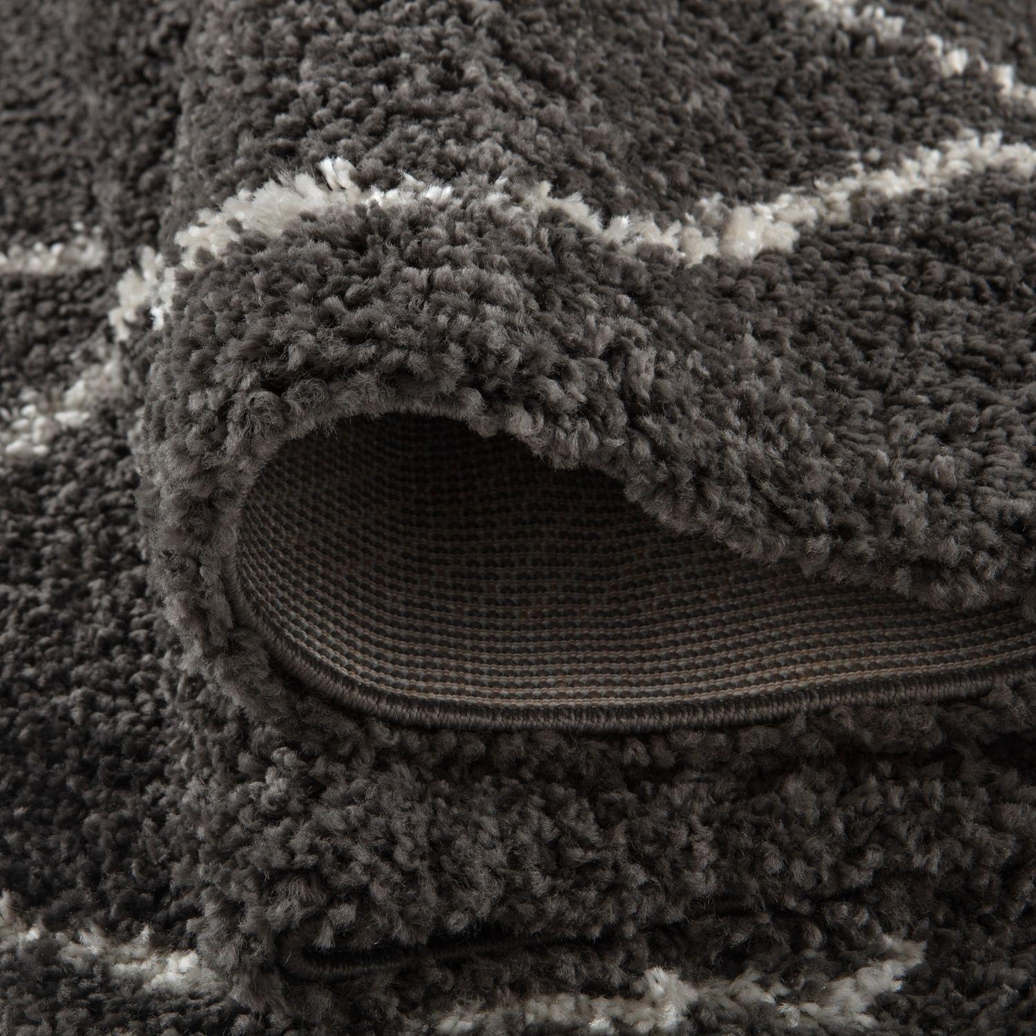 Moroccan Dark Grey Shaggy Rug – 840