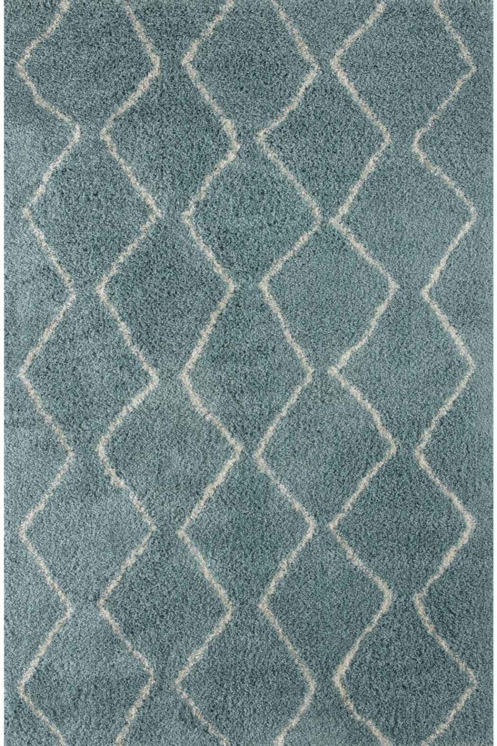 Moroccan Duck Egg Blue Shaggy Rug – 850